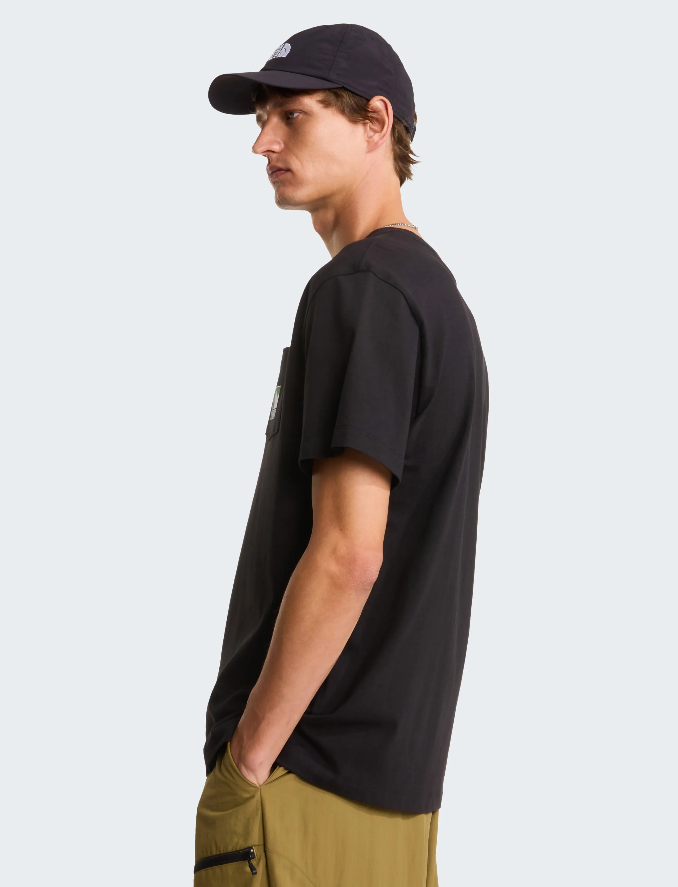 The North Face - M MOUNTAIN LOGO RLX SS TEE-GRAPHIC - alussärgid ja t-särgid - tnf black - 4