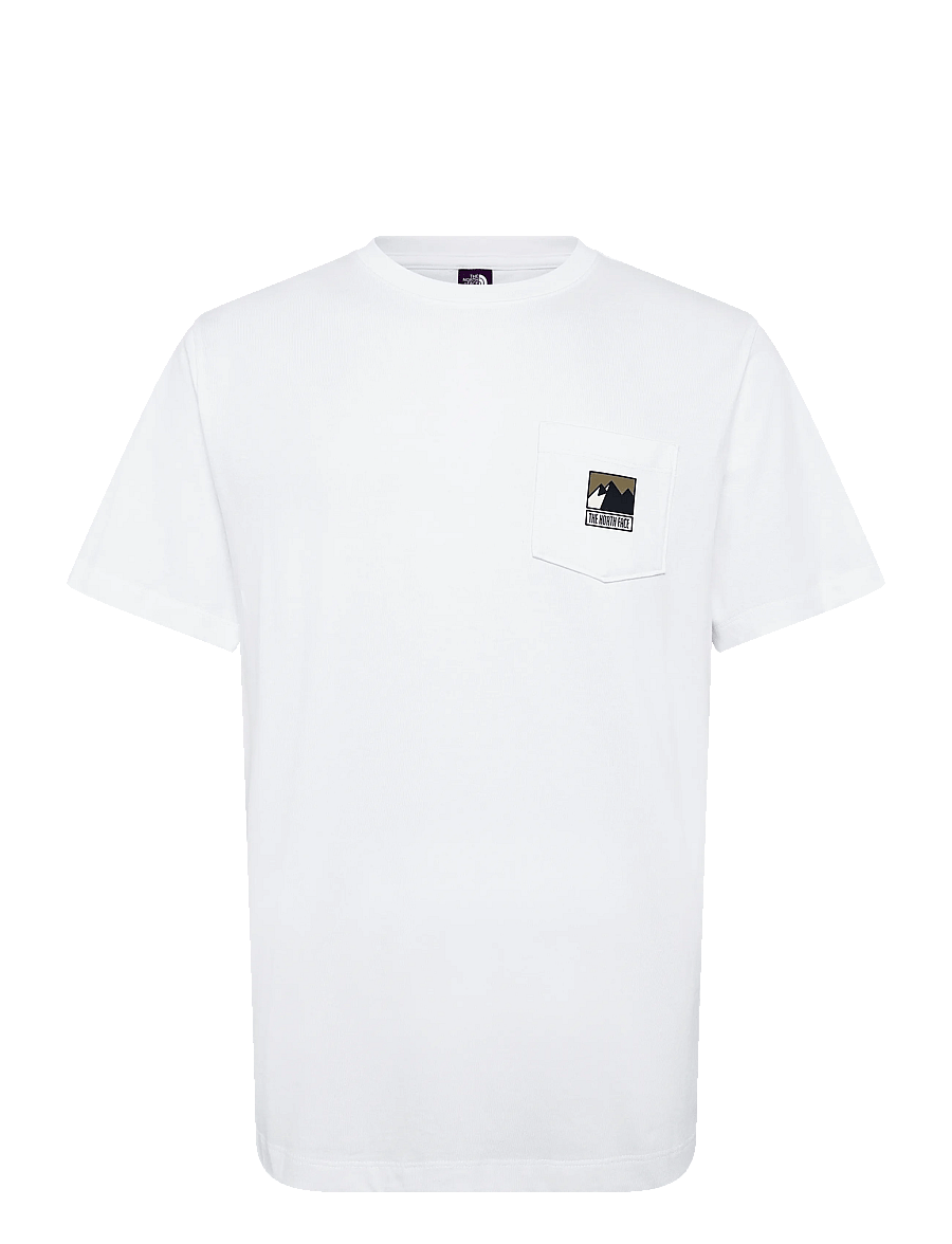 The North Face - M MOUNTAIN LOGO RLX SS TEE-GRAPHIC - oberteile & t-shirts - tnf white - 0