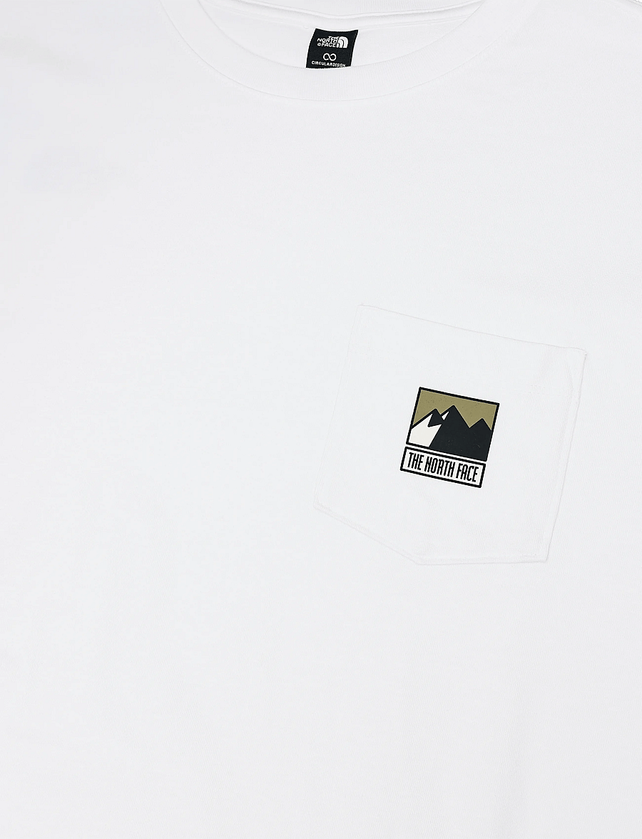 The North Face - M MOUNTAIN LOGO RLX SS TEE-GRAPHIC - oberteile & t-shirts - tnf white - 2