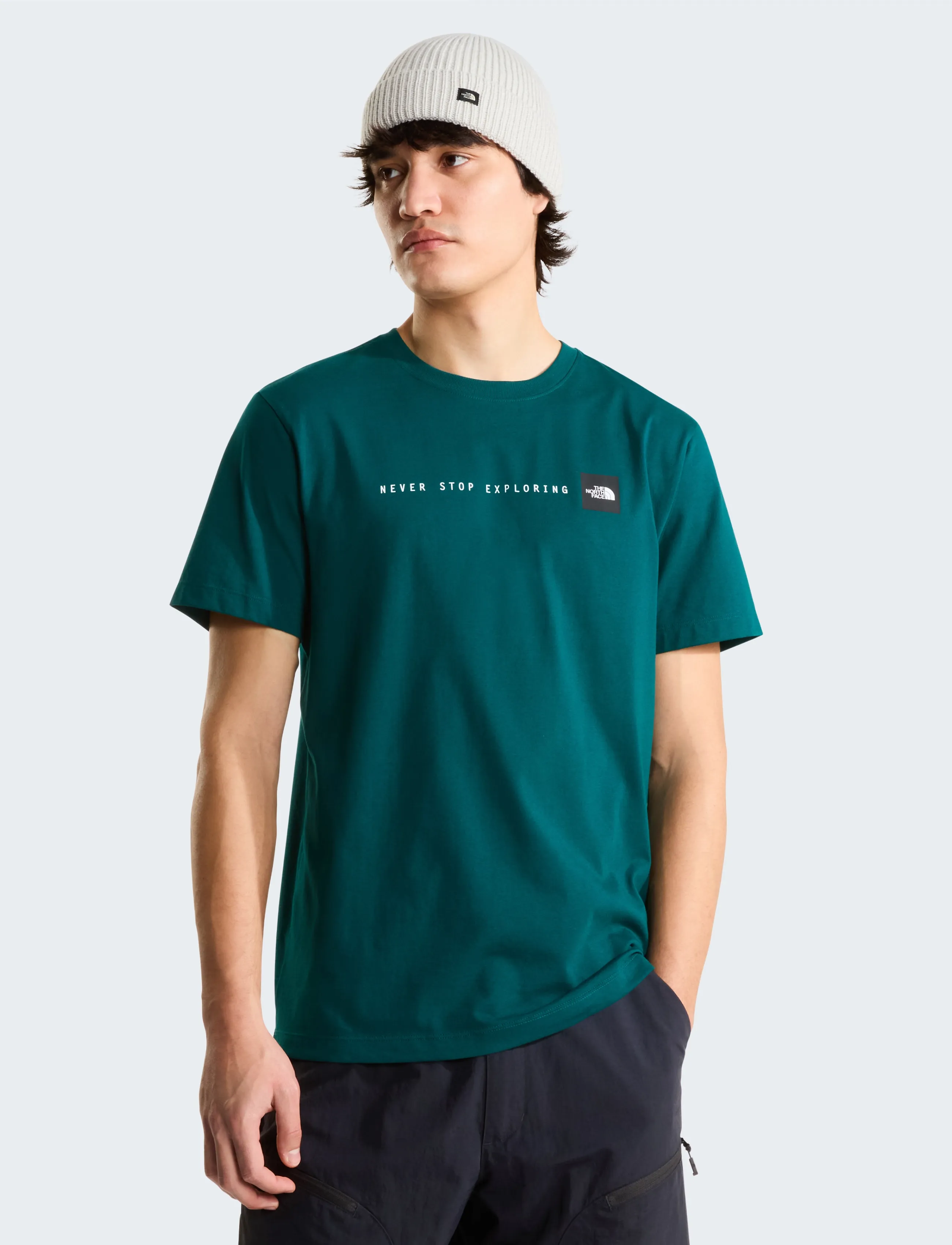 The North Face M NSE REG SS TEE-GRAPHIC - Kurzärmelige T-Shirts - PACIFIC TEAL / green