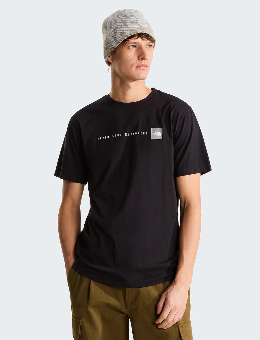 The North Face - M NSE REG SS TEE-GRAPHIC - t-shirts - tnf black/tnf white - 0