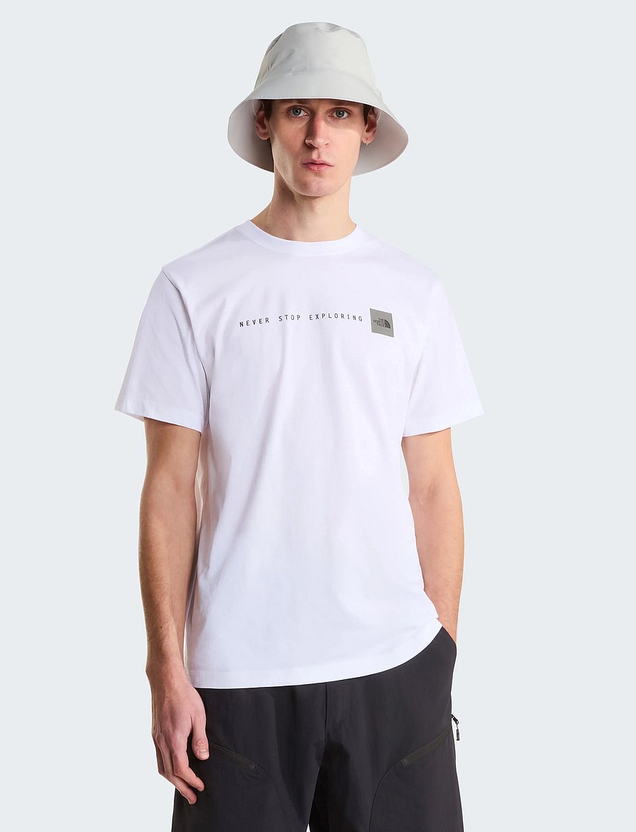 The North Face - M NSE REG SS TEE-GRAPHIC - alussärgid ja t-särgid - tnf white/tnf black - 0
