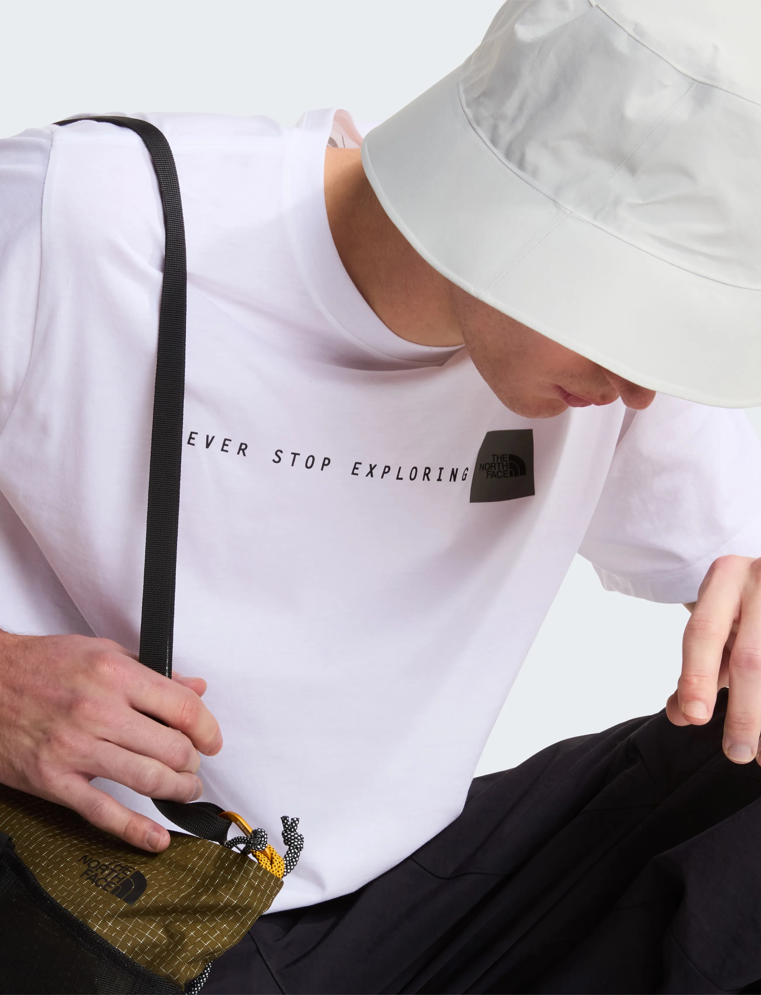 The North Face M NSE REG SS TEE-GRAPHIC - T-shirts - TNF WHITE/TNF BLACK / white