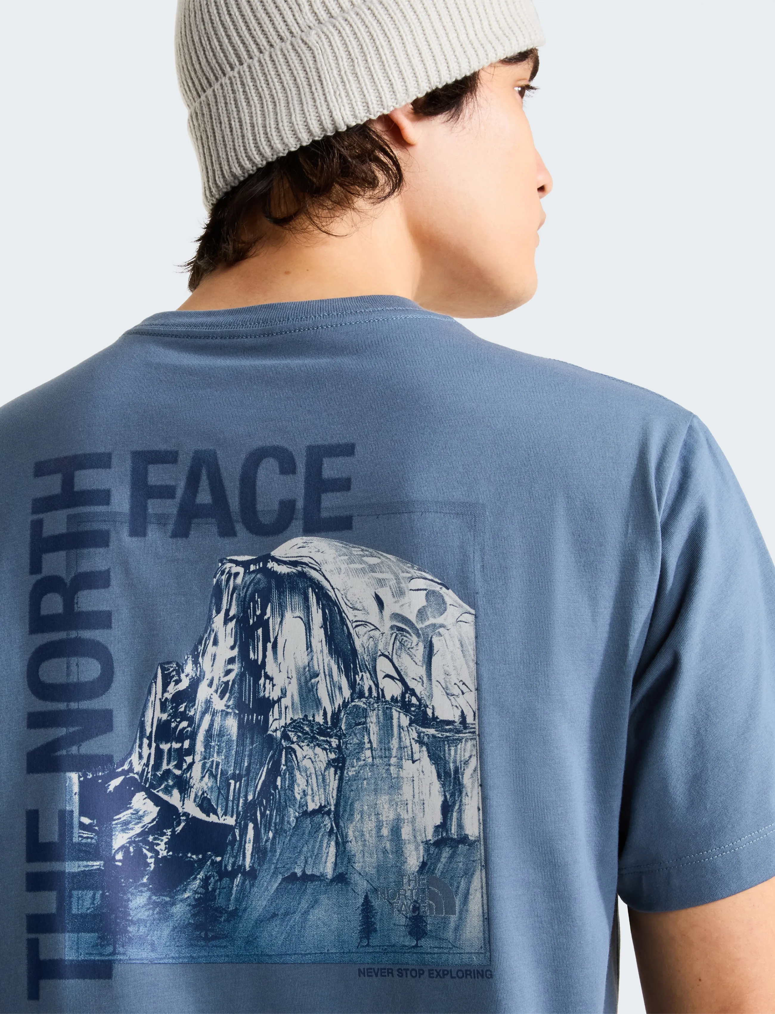 The North Face M HALF DOME PHOTO REG SS TEE-GRAPHIC - Tänavastiil - GRANITE GREY / grey
