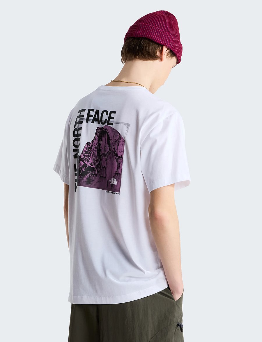 The North Face - M HALF DOME PHOTO REG SS TEE-GRAPHIC - oberteile & t-shirts - tnf white - 0