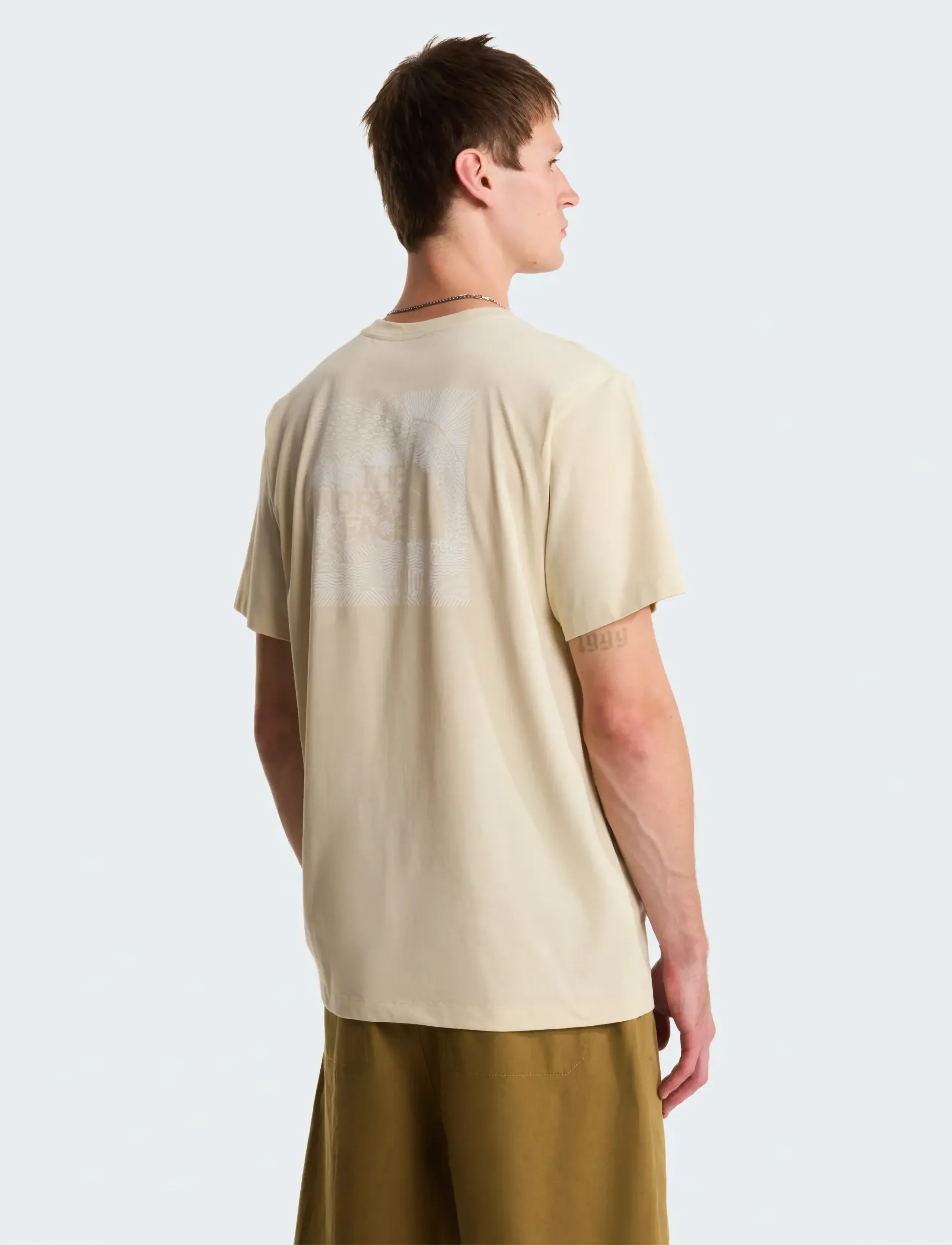 The North Face M BOX NSE CELEBRATION REGULAR SHORT SLEE - Short-sleeved t-shirts - DESERT STONE / beige