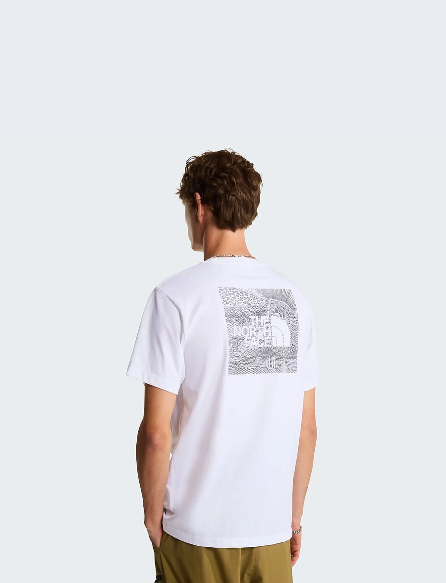 The North Face - M BOX NSE CELEBRATION REG SS TEE - oberteile & t-shirts - tnf white - 0