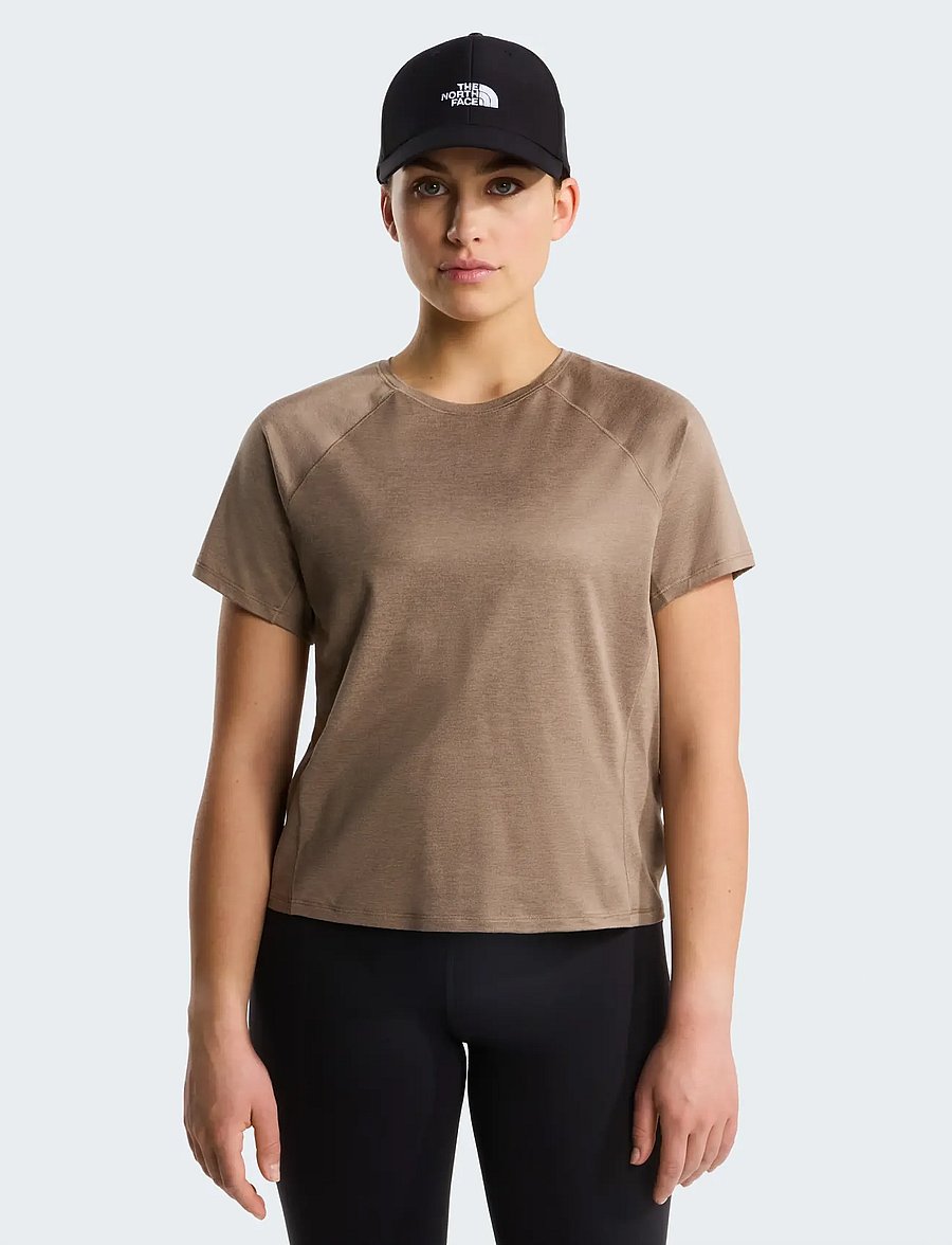 The North Face - W JAIDA SS TEE - t-shirts - garnet light heather - 0