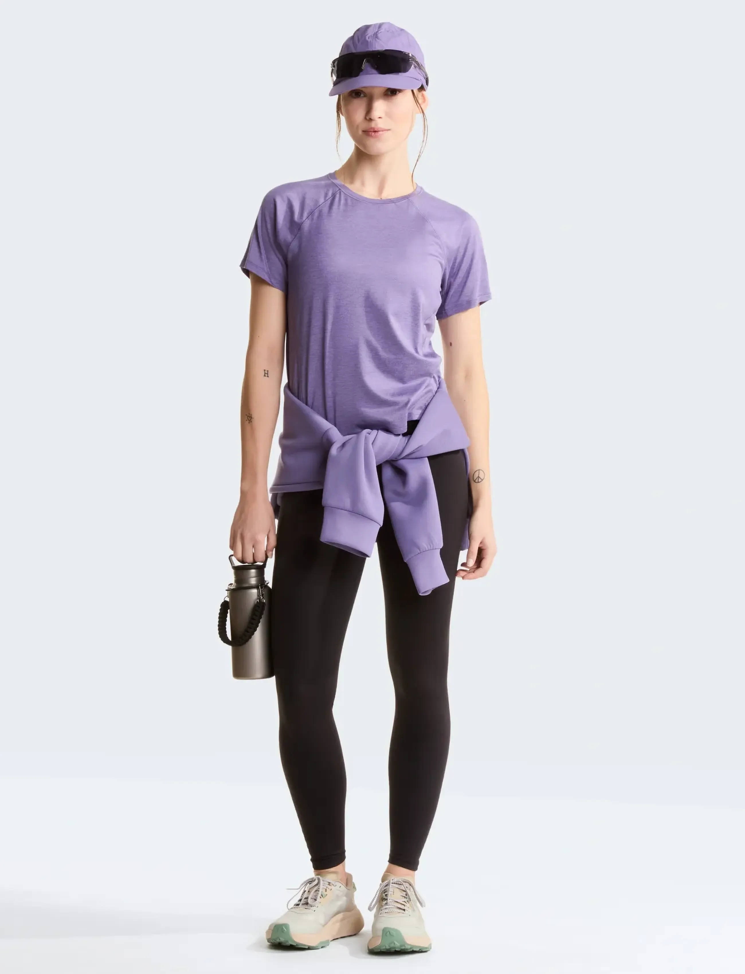 The North Face - W JAIDA SS TEE - t-särgid - grounded plum light hea - 3