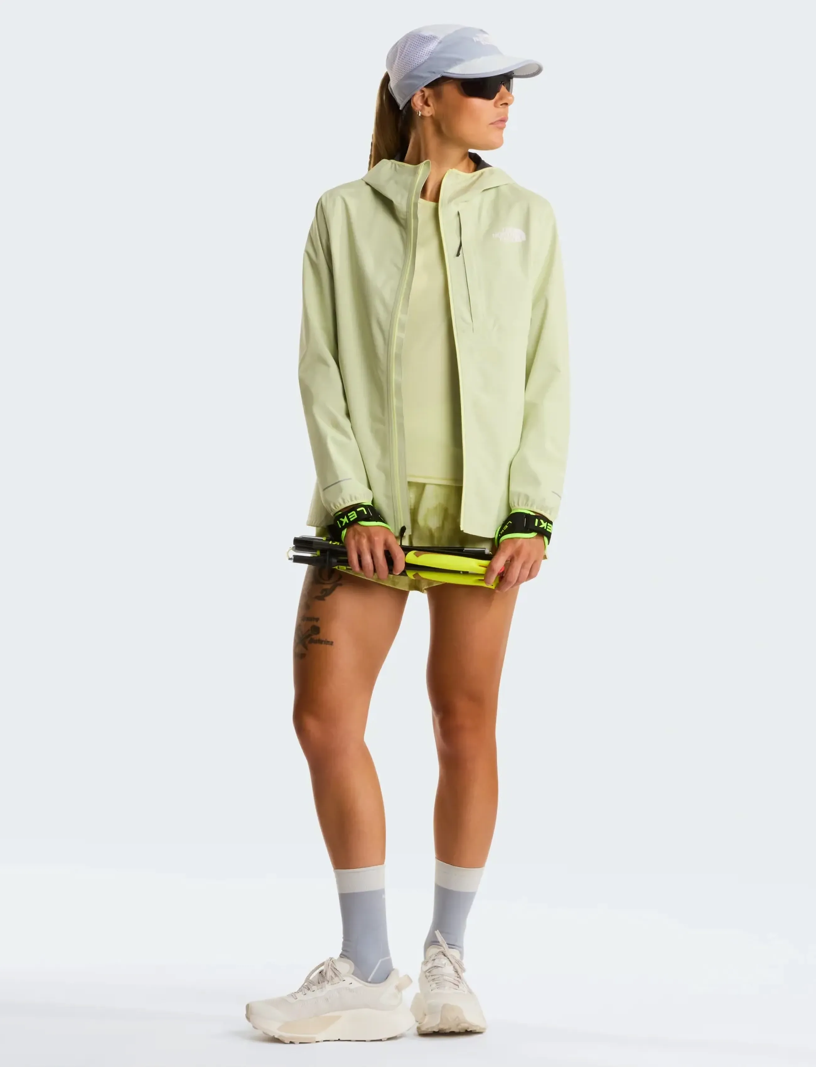 The North Face - W SUNRISER SHORT 3' - PRINT - lühikesed jooksupüksid - lemon mist diffused nat - 3