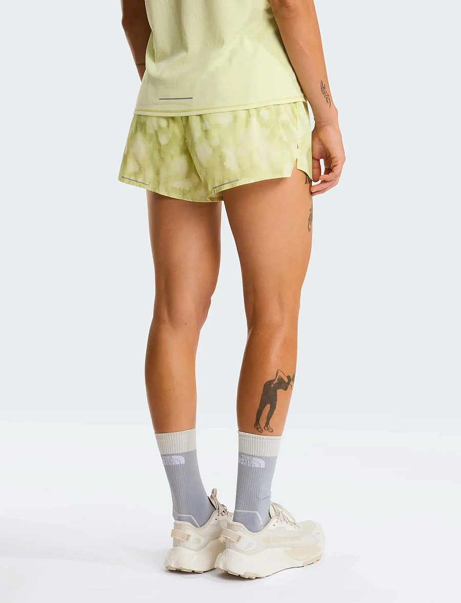 The North Face - W SUNRISER SHORT 3' - PRINT - lühikesed jooksupüksid - lemon mist diffused nat - 5