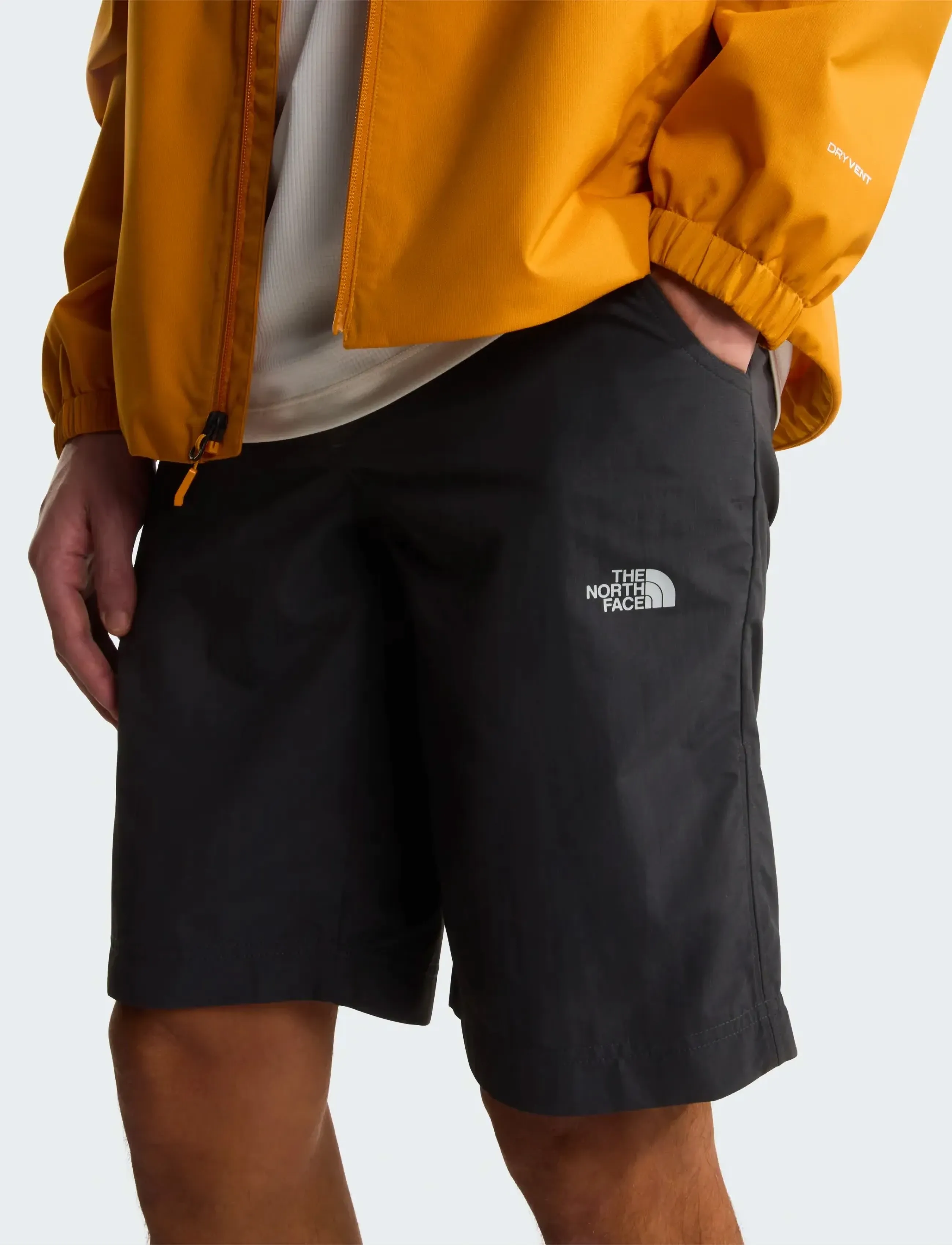 The North Face M TANKEN SHORT - Shorts - ASPHALT GREY/TNF BLACK / black