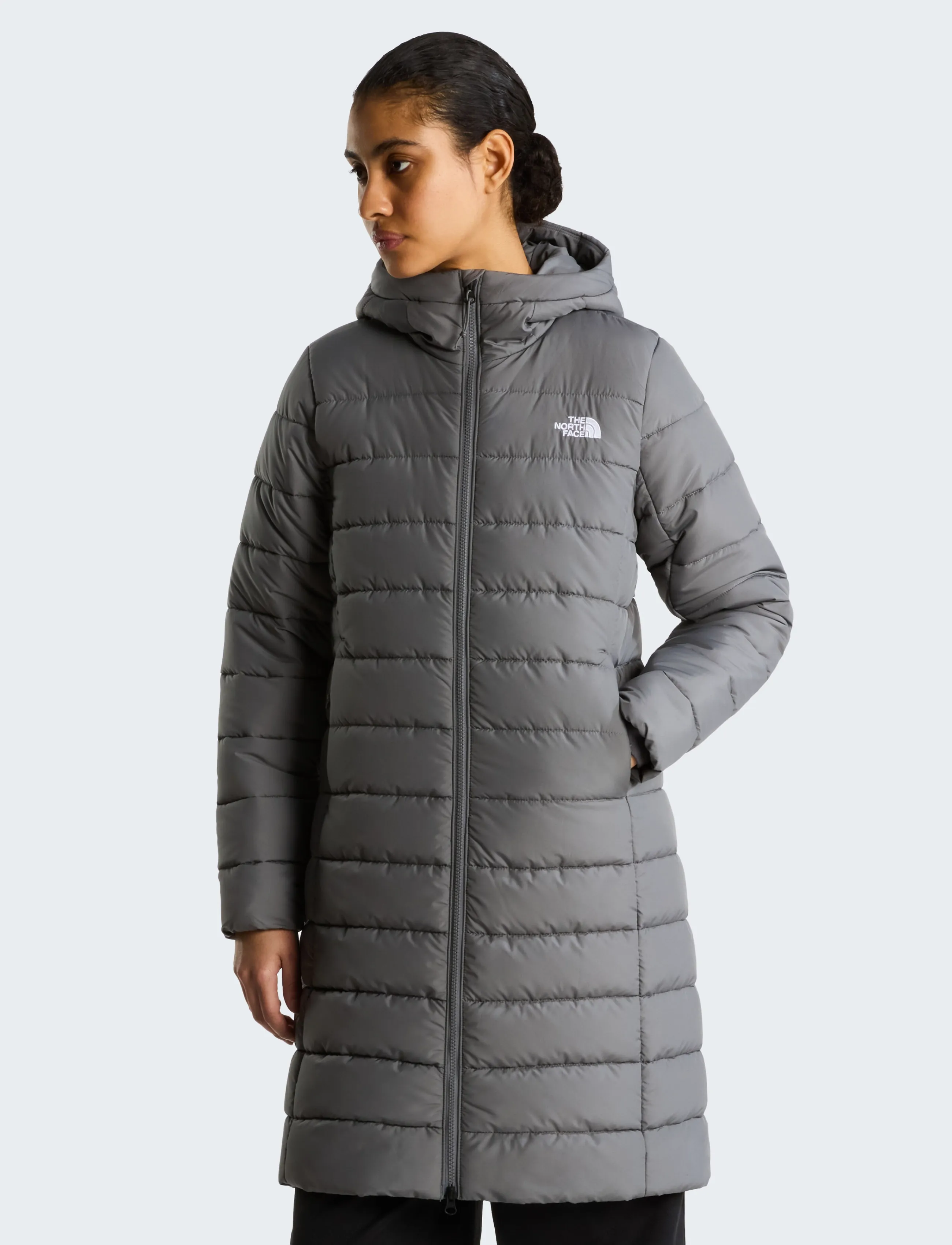 The North Face - W ACONCAGUA HOODED PARKA - vinterjackor - smoked pearl - 0
