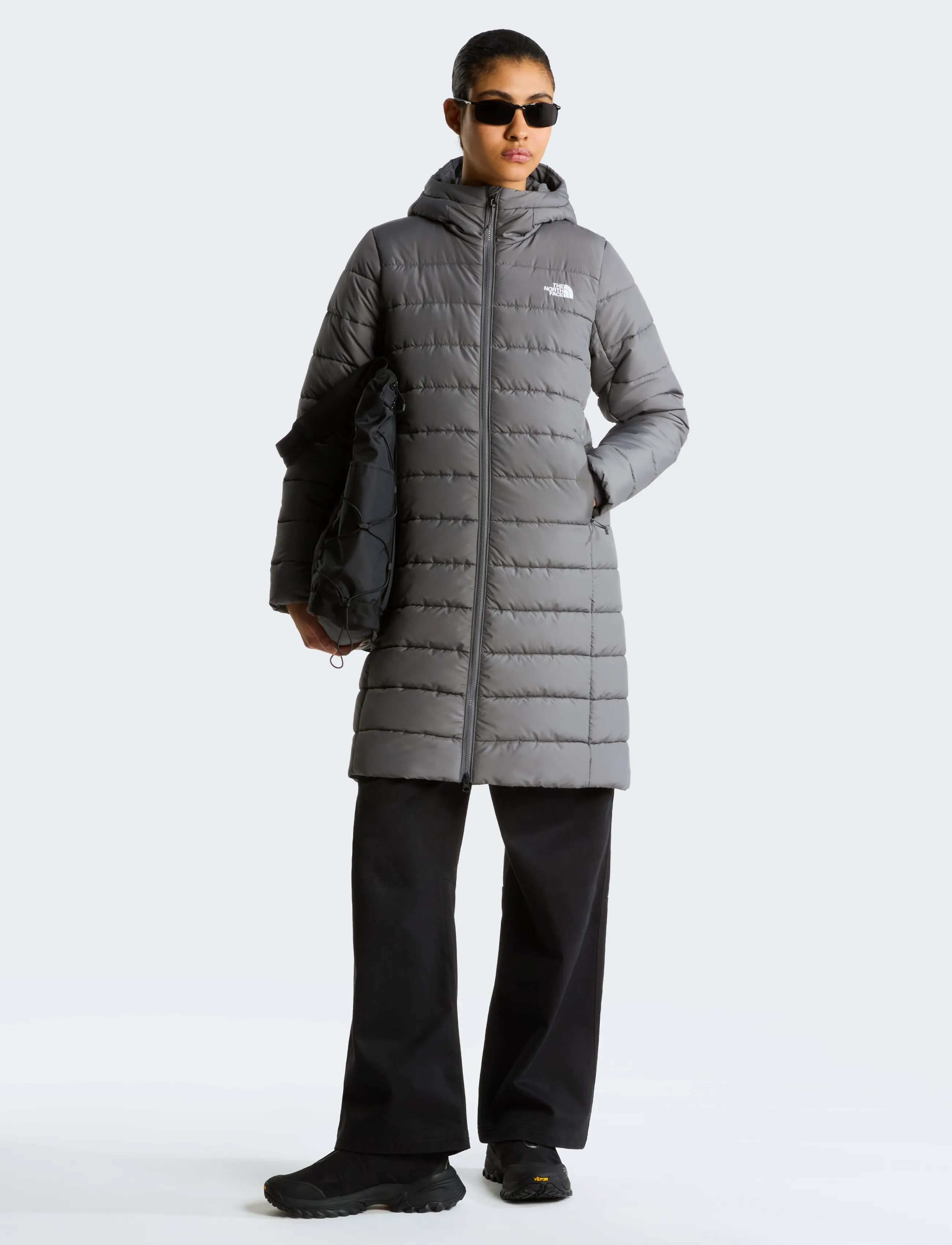 The North Face - W ACONCAGUA HOODED PARKA - vinterjackor - smoked pearl - 3