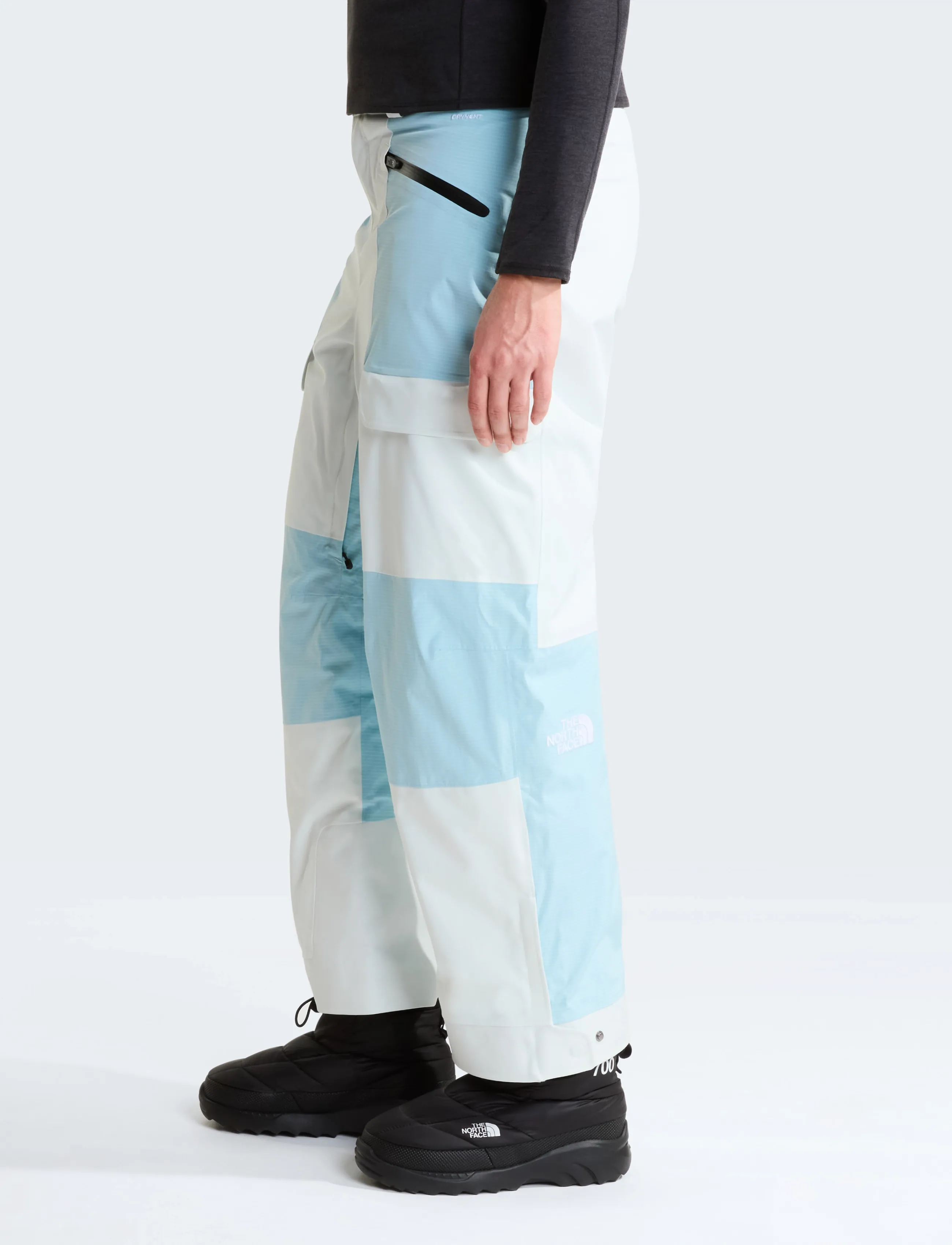 The North Face - W POWSTAR PANT - skidkläder - glacier/pearl stone - 4