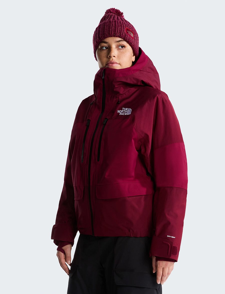 The North Face - W POWSTAR JACKET - ski-kleidung - burgundy crush - 0