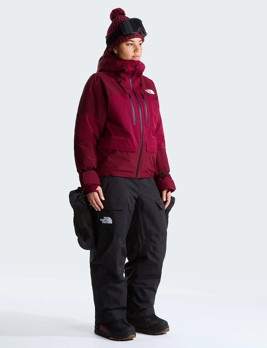 The North Face - W POWSTAR JACKET - ski-kleidung - burgundy crush - 3