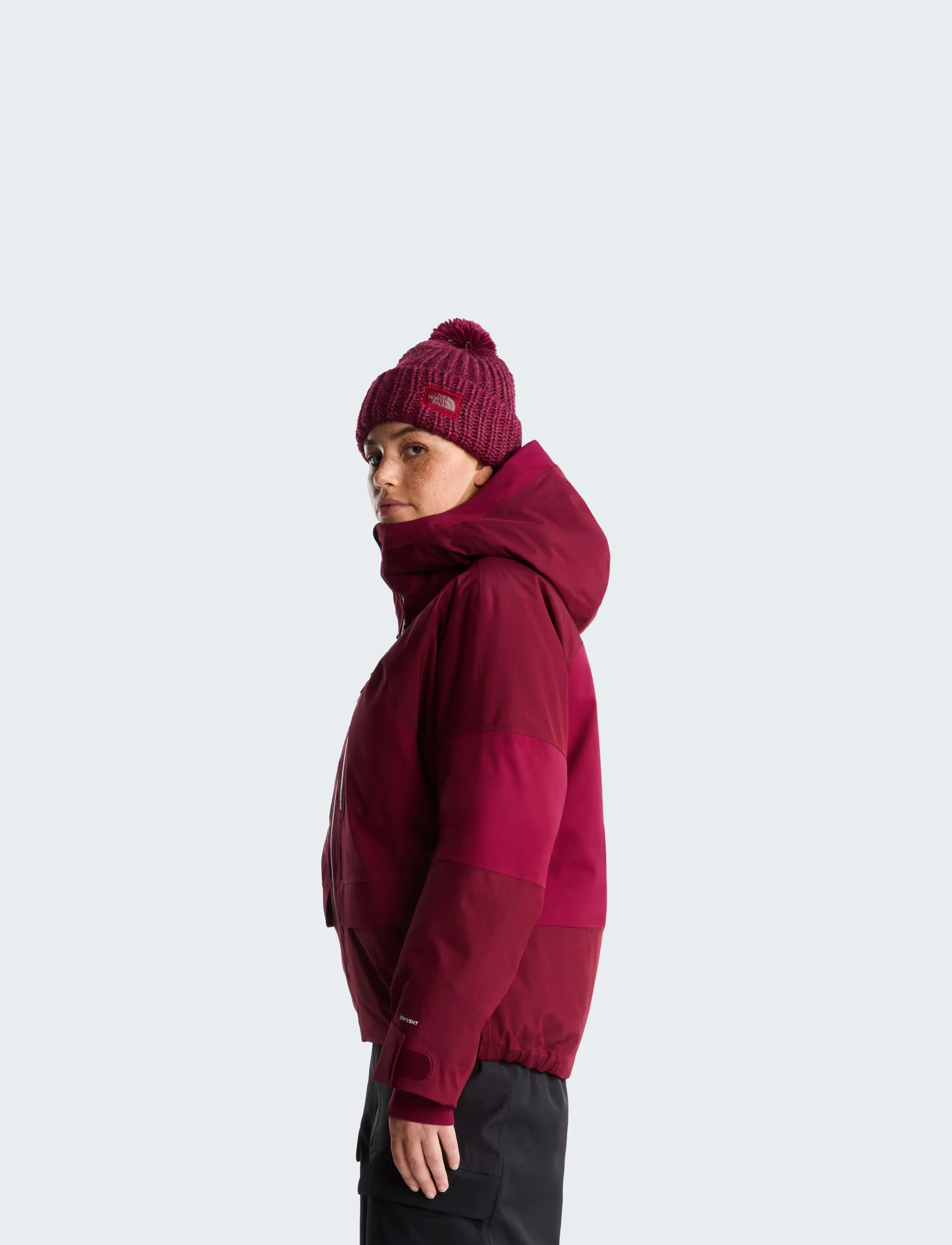 The North Face - W POWSTAR JACKET - ski-kleidung - burgundy crush - 4