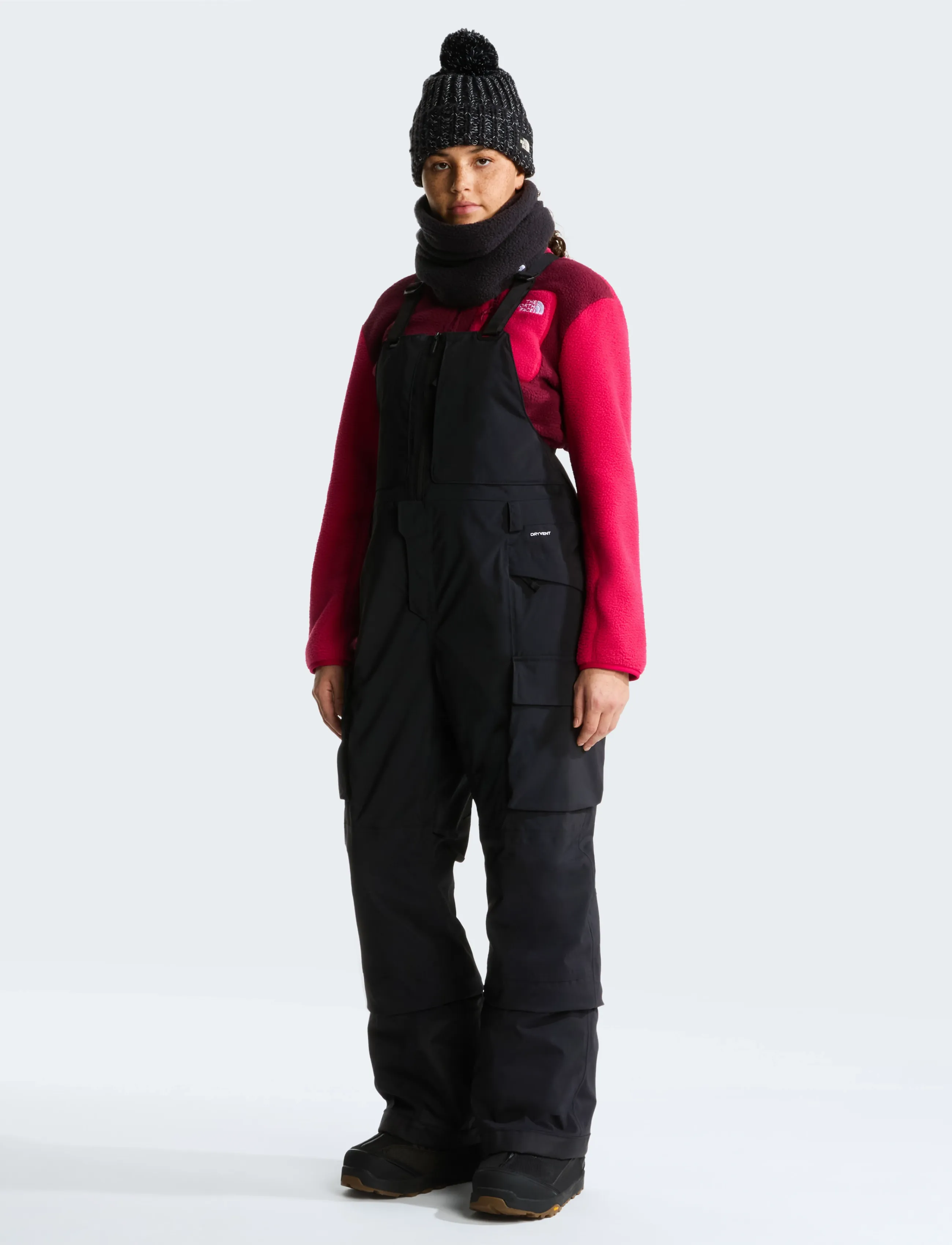 The North Face - W FREEDOM INSULATED BIB - ski wear - tnf black - 0