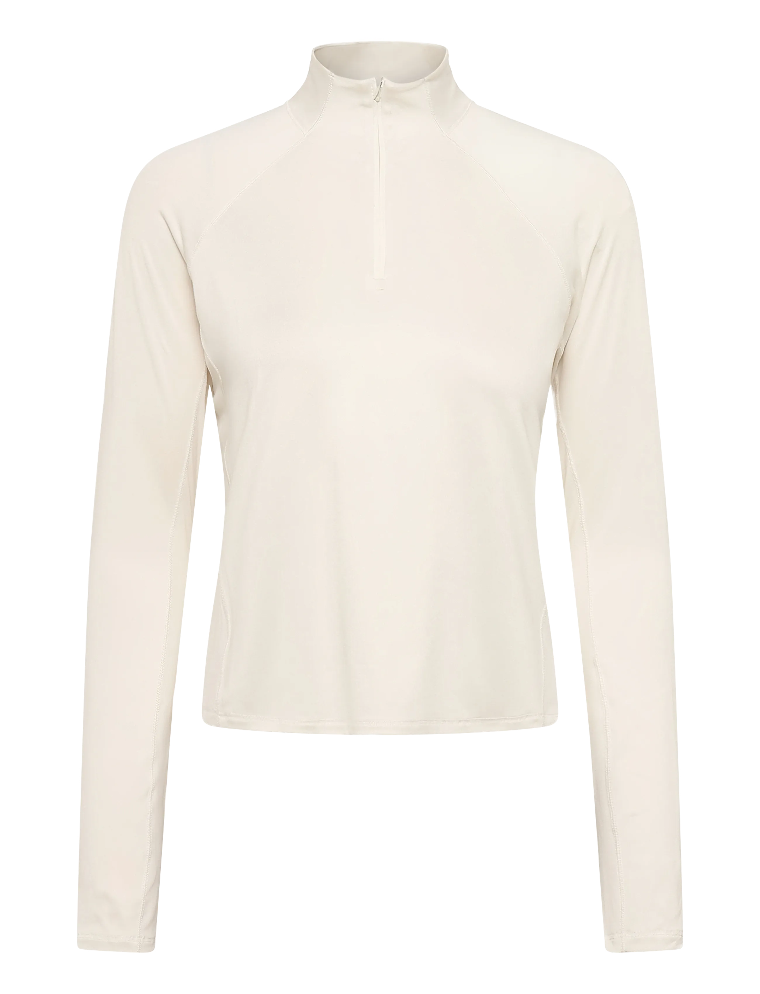 The North Face W JAIDA 1/4 ZIP - Alussärgid ja T-särgid - WHITE DUNE LIGHT HEATHE / cream