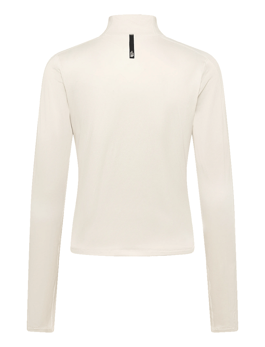 The North Face - W JAIDA 1/4 ZIP - pikkade varrukatega alussärgid - white dune light heathe - 2