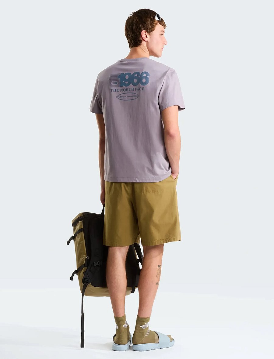 The North Face - M TRACK RELAXED SHORT SLEEVE TEE-GRAPHIC - oberteile & t-shirts - transcendent grey - 3