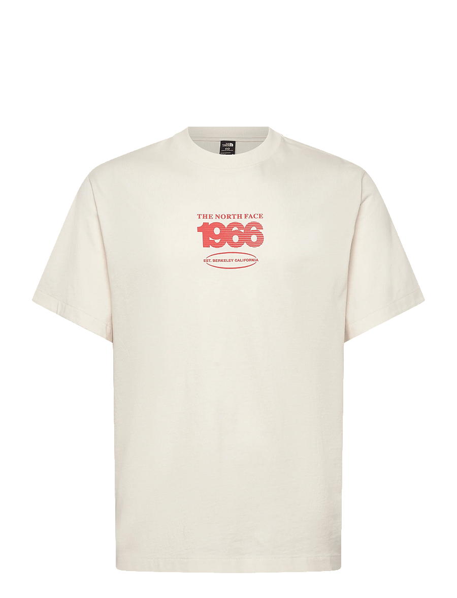 The North Face - M TRACK RELAXED SHORT SLEEVE TEE-GRAPHIC - tops & t-shirts - white dune - 1