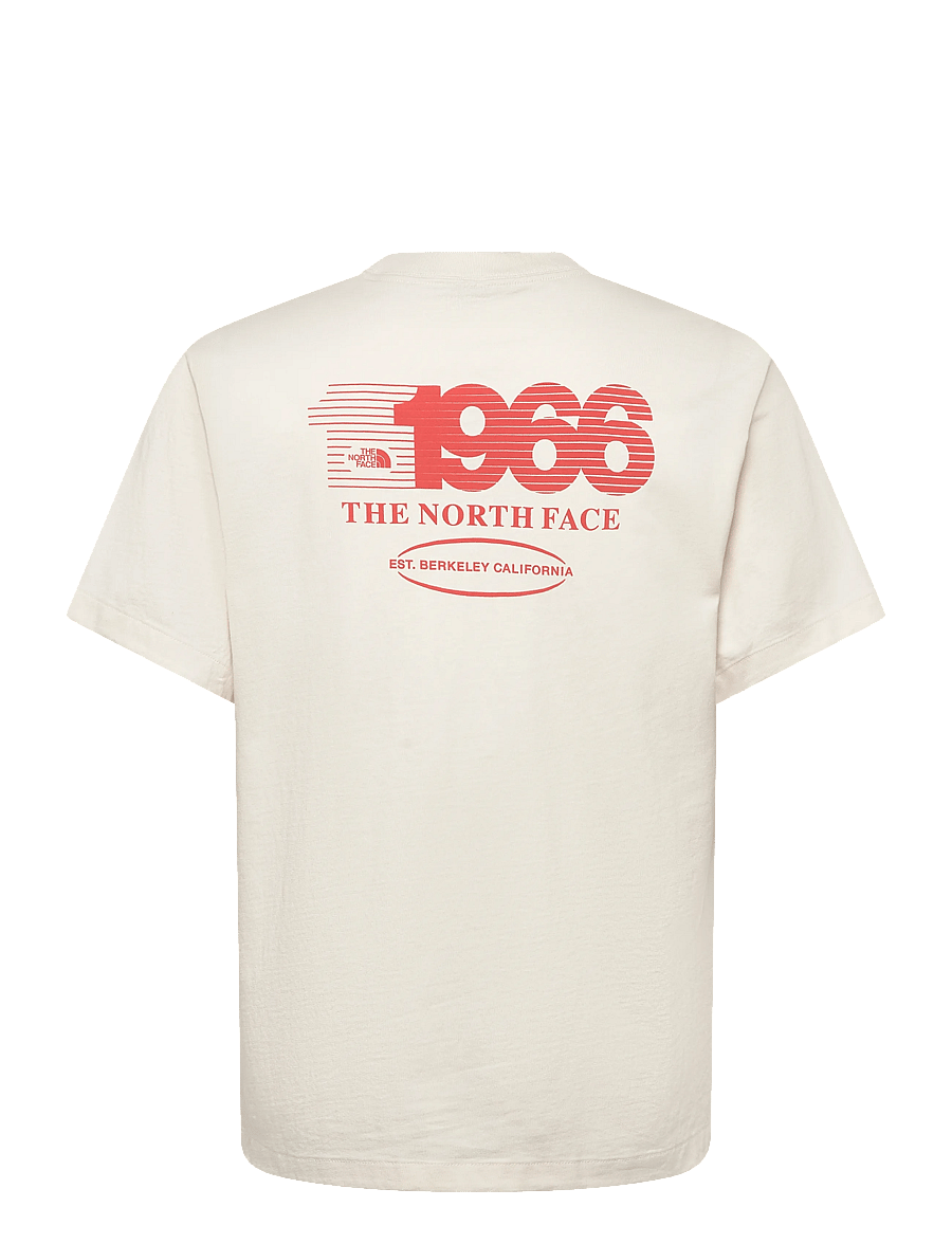 The North Face - M TRACK RELAXED SHORT SLEEVE TEE-GRAPHIC - tops & t-shirts - white dune - 2