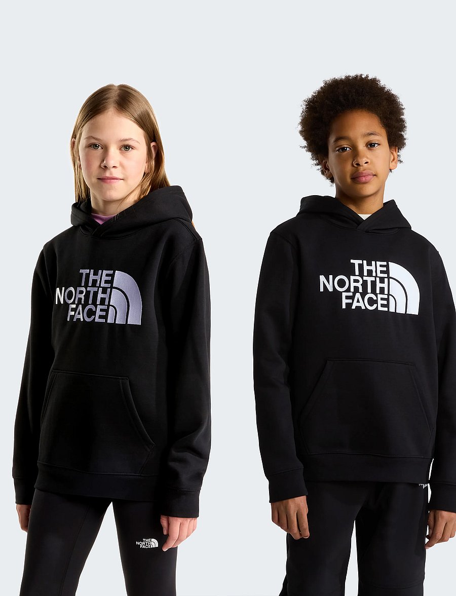 The North Face - TEEN TNF ESSENTIAL DREW PEAK HOODIE - kapuutsiga dressipluusid - tnf black - 0