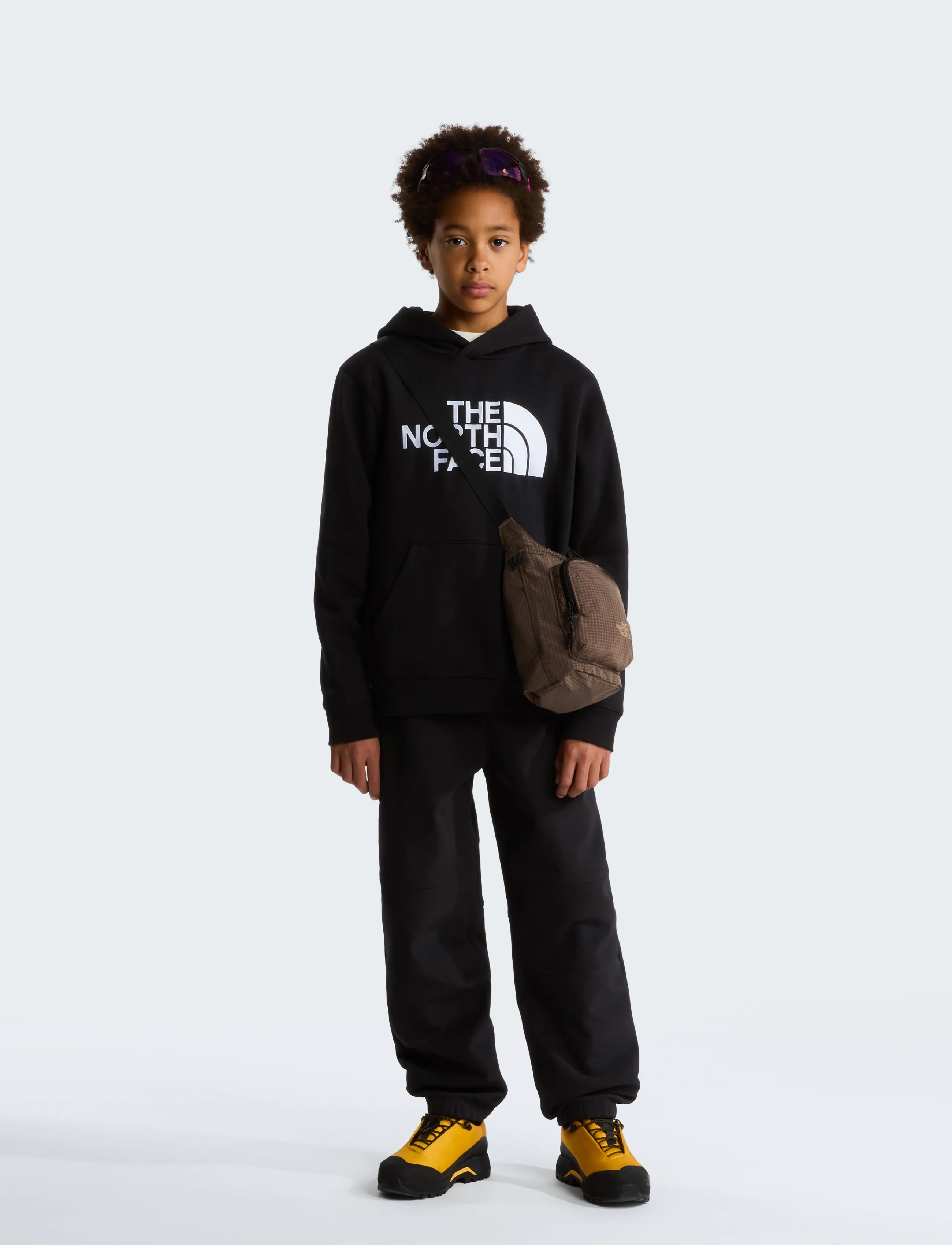 The North Face - TEEN TNF ESSENTIAL DREW PEAK HOODIE - kapuutsiga dressipluusid - tnf black - 3