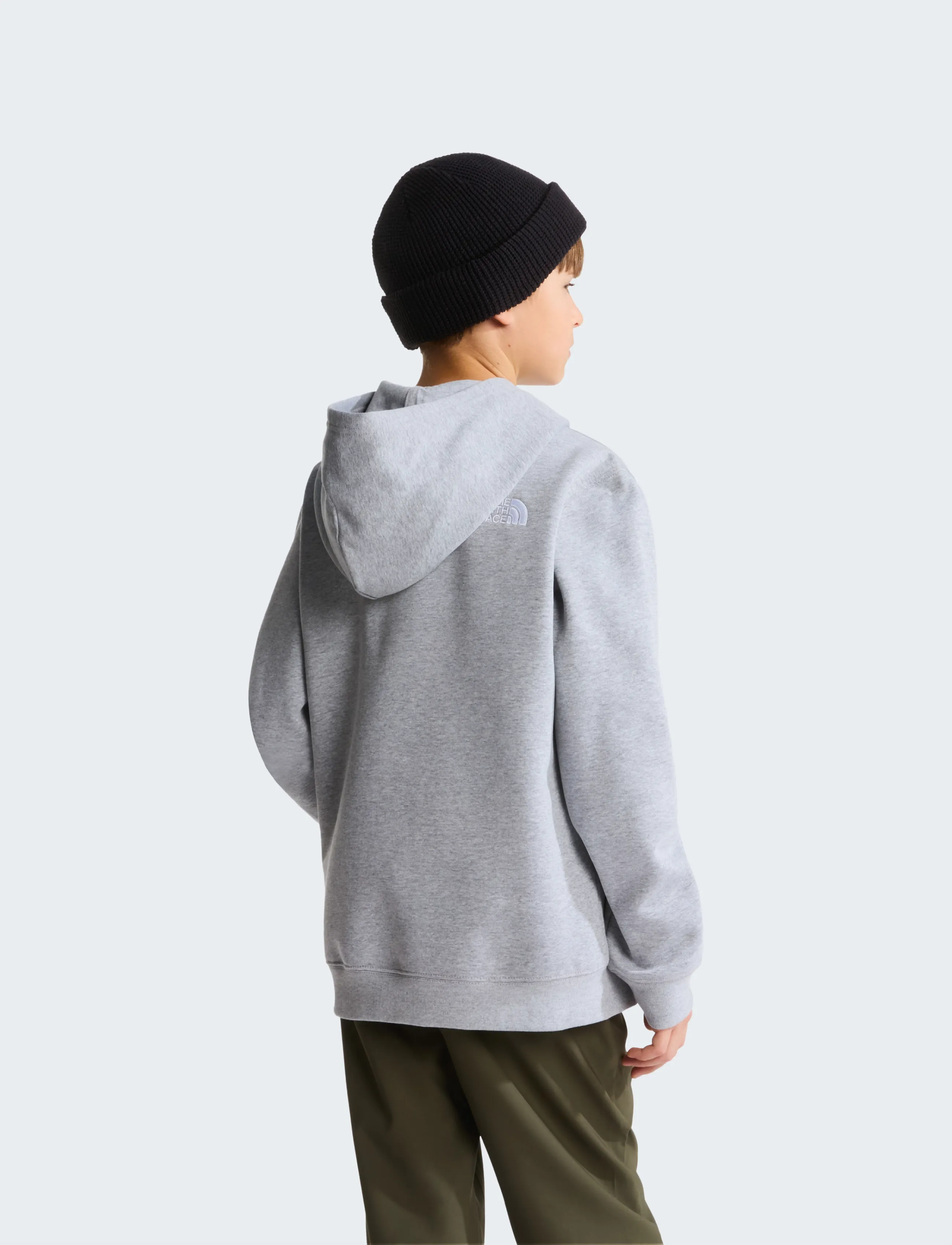 The North Face - TEEN TNF ESSENTIAL DREW PEAK HOODIE - hoodies - tnf pale grey heather - 5