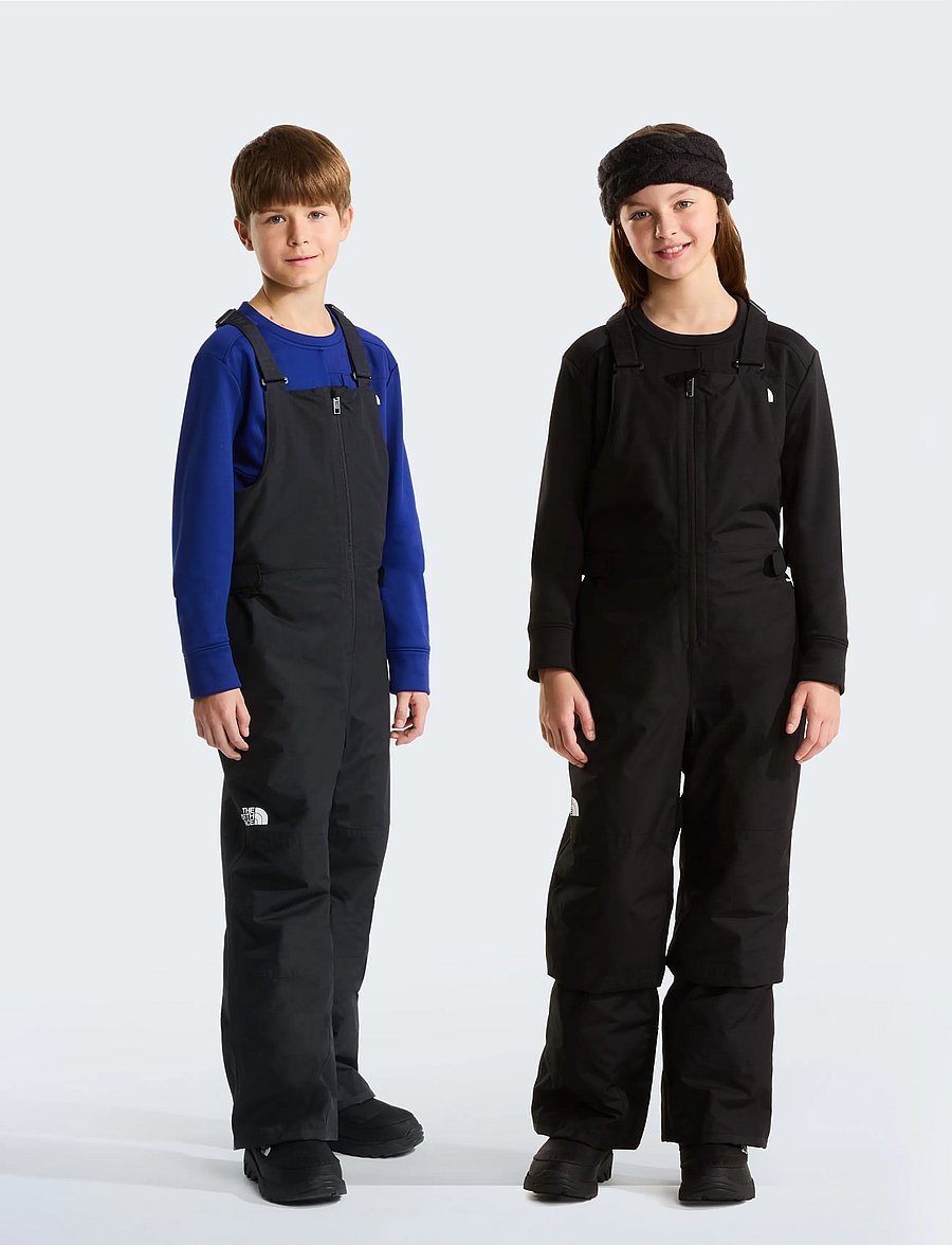 The North Face - TEEN FREEDOM INSULATED BIB - overalls - tnf black - 0