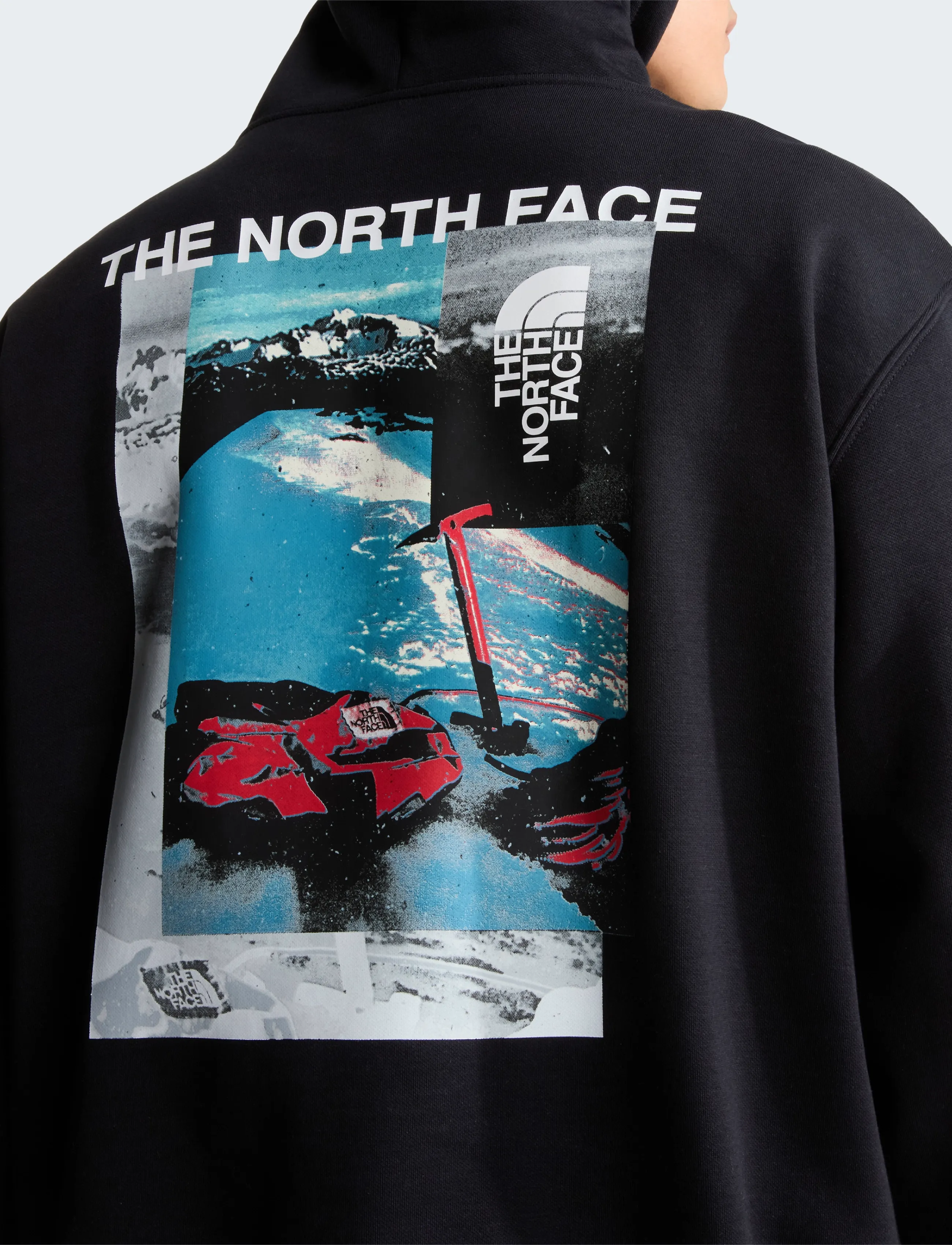 The North Face M APEX '75 COLLAGE RELAXED HOODIE - Kleidung - TNF BLACK / black