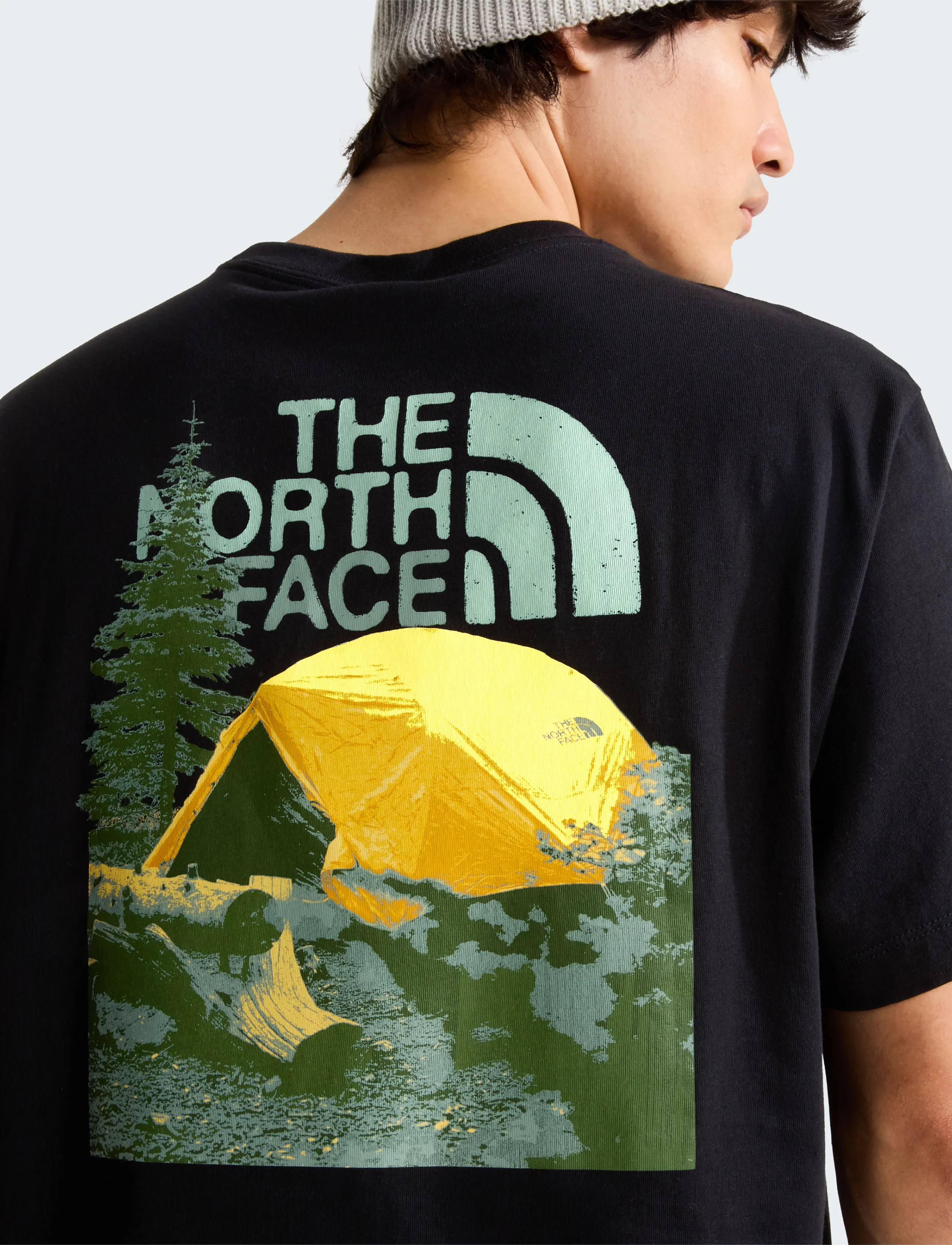 The North Face M PITCH A TENT RELAXED SS TEE - T-shirts - TNF BLACK / black