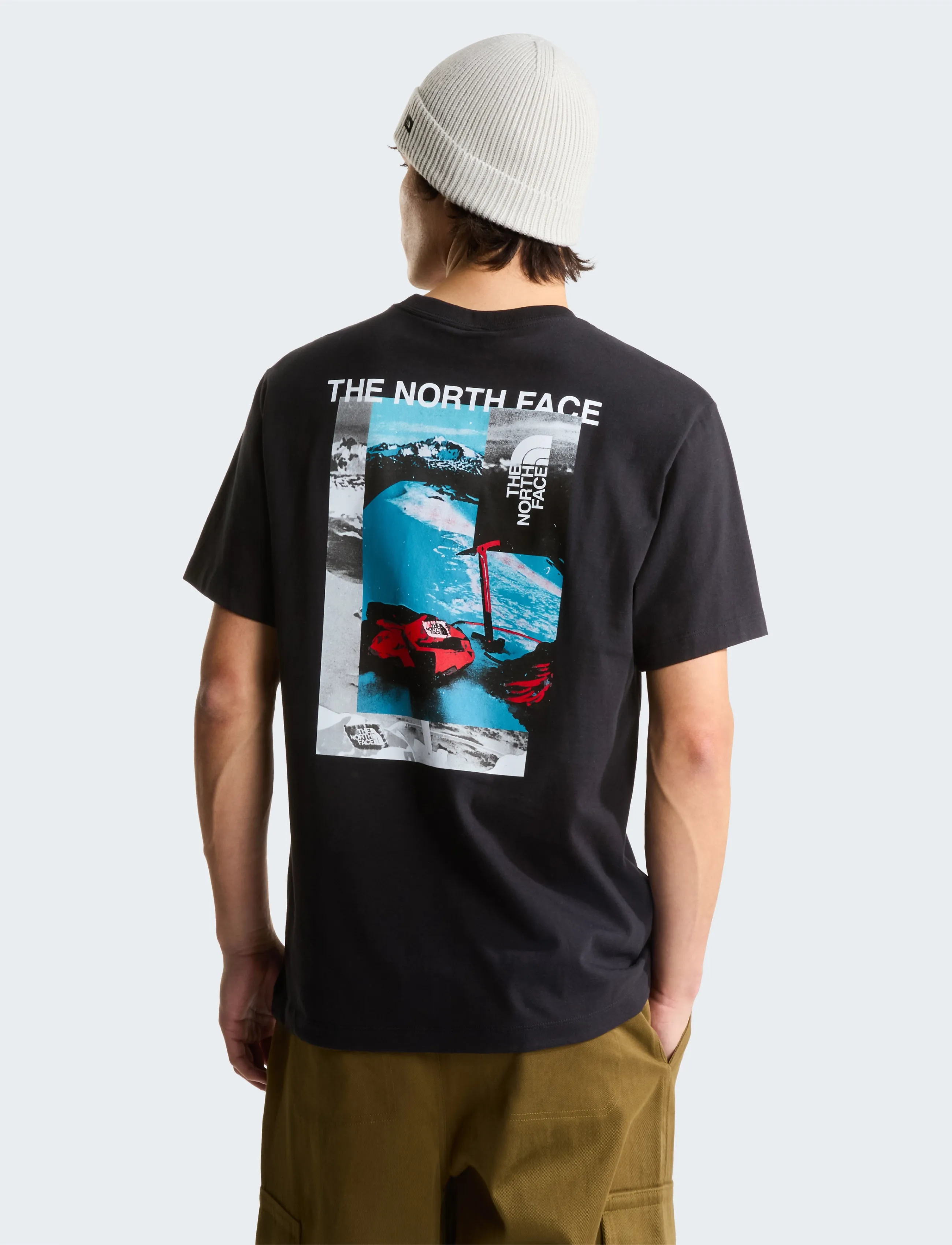 The North Face M APEX '75 COLLAGE RELAXED SS TEE - T-shirts - TNF BLACK / black