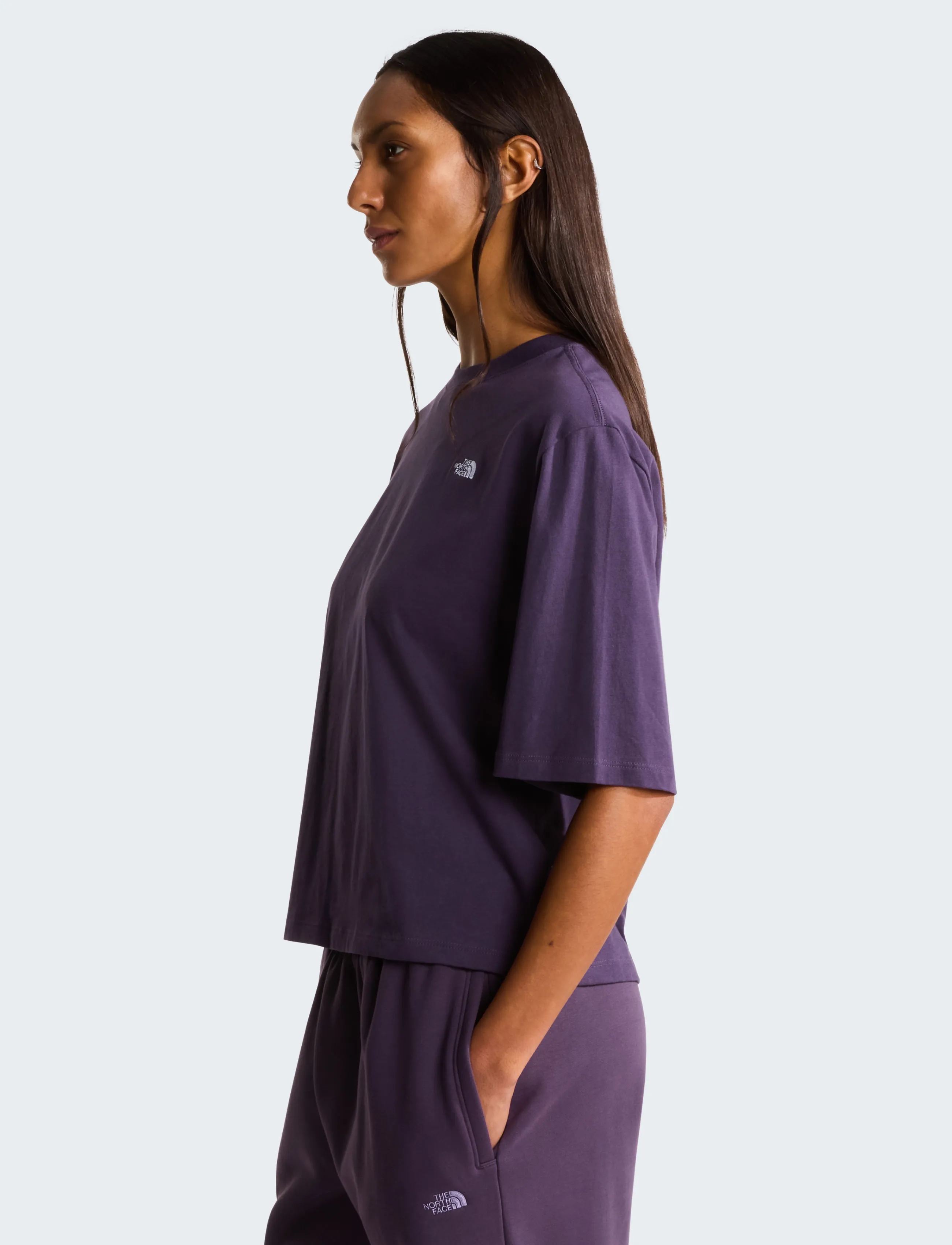 The North Face - W TNF ESSENTIAL SIMPLE DOME BOXY RLX SS - alussärgid ja t-särgid - endless dusk - 4