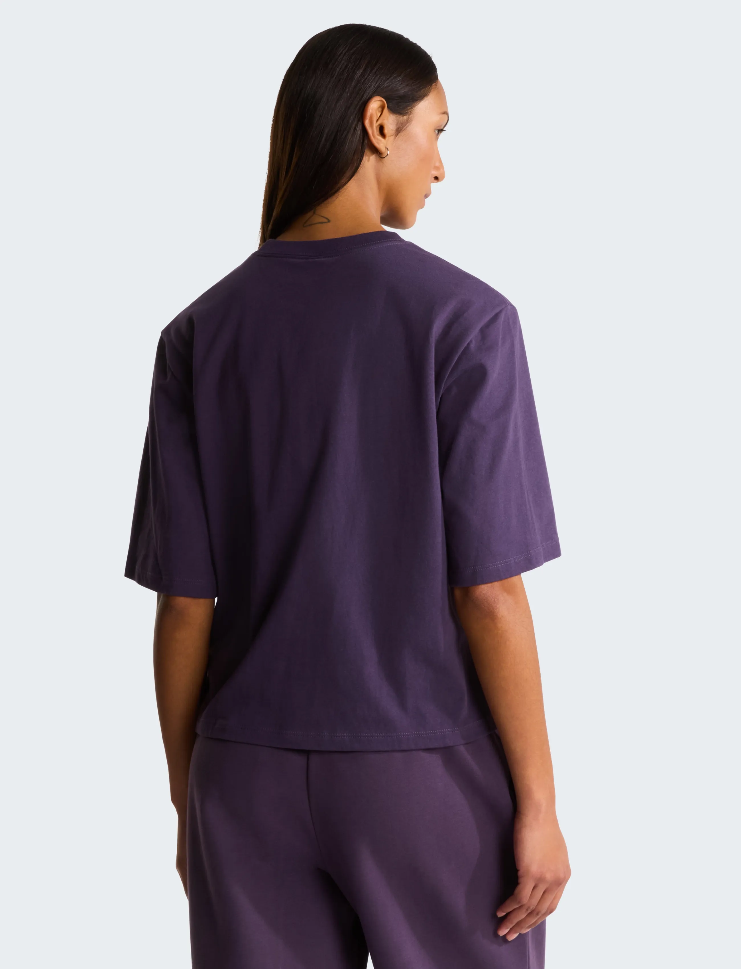 The North Face - W TNF ESSENTIAL SIMPLE DOME BOXY RLX SS - alussärgid ja t-särgid - endless dusk - 5