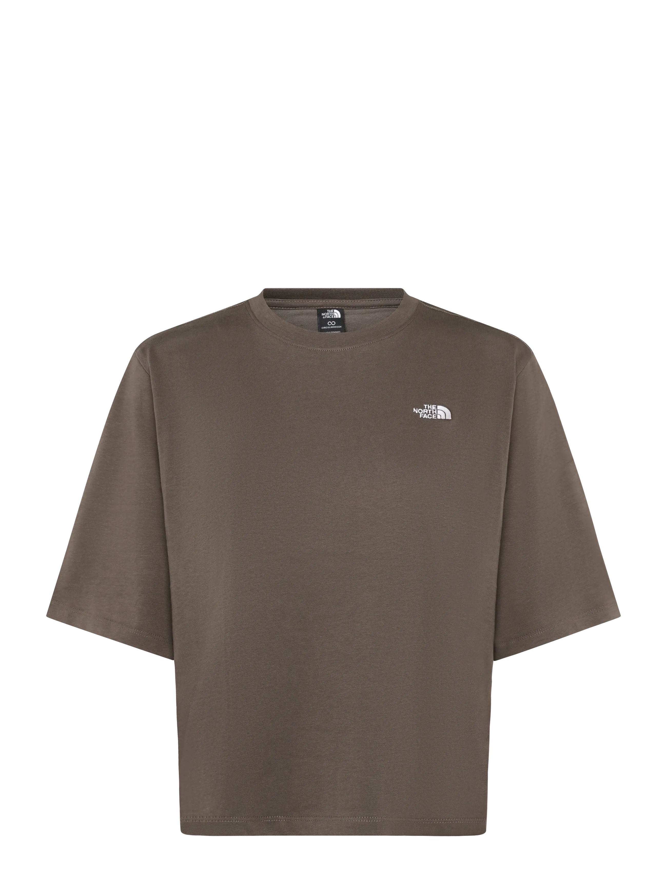 The North Face W TNF ESSENTIAL SIMPLE DOME BOXY RLX SS - Sportmode - SMOKEY BROWN / brown