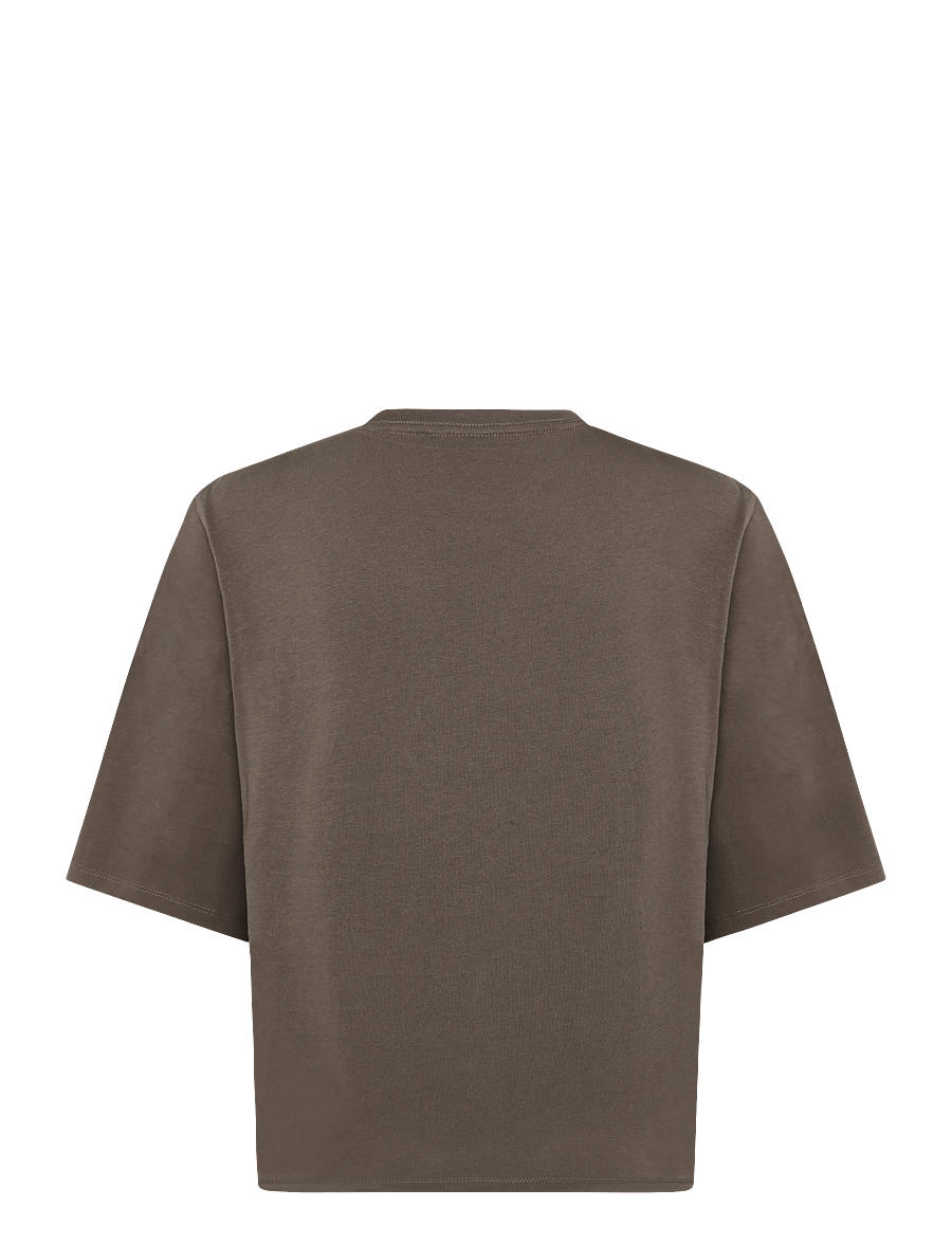 The North Face - W TNF ESSENTIAL SIMPLE DOME BOXY RLX SS - oberteile & t-shirts - smokey brown - 2