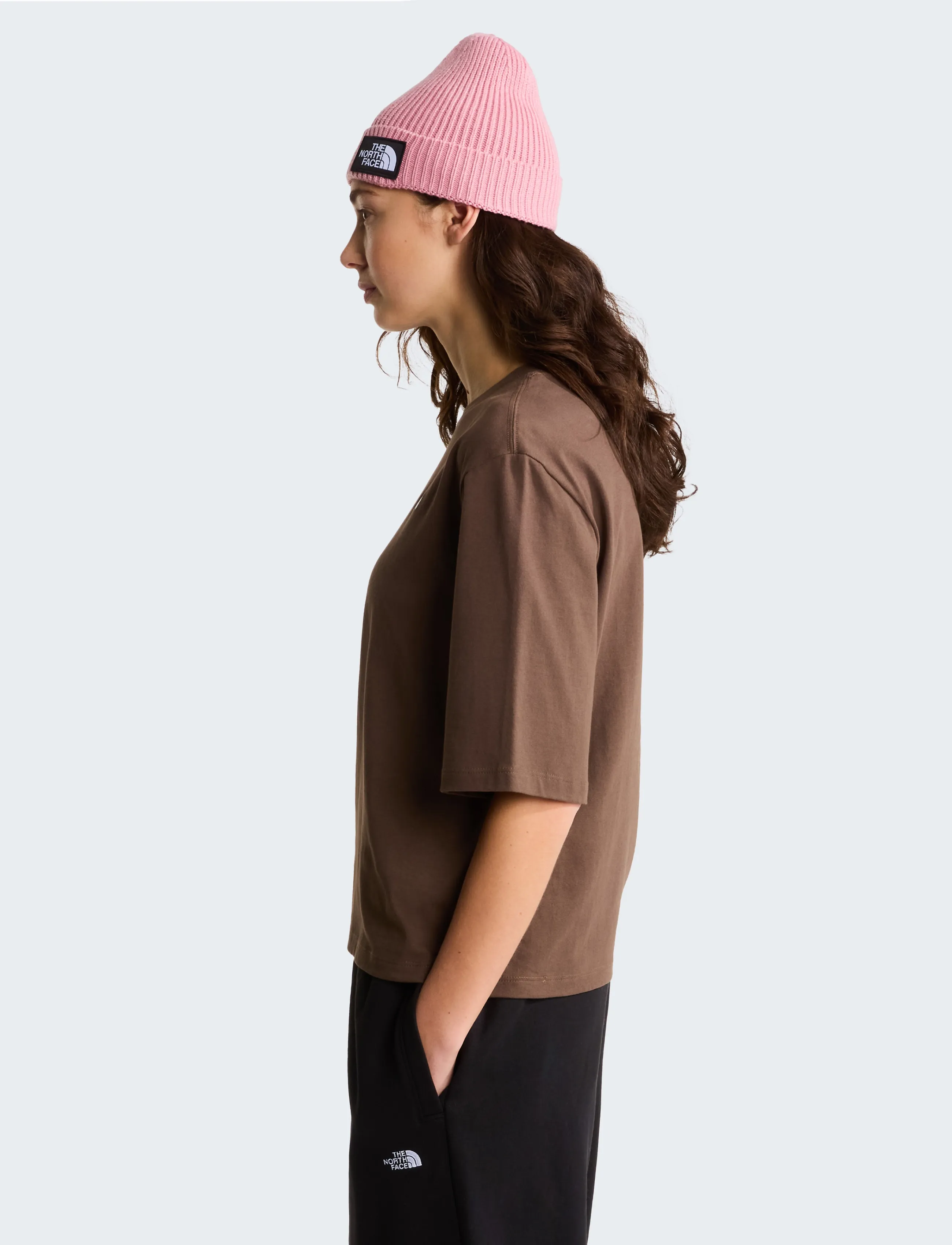 The North Face - W TNF ESSENTIAL SIMPLE DOME BOXY RLX SS - oberteile & t-shirts - smokey brown - 4