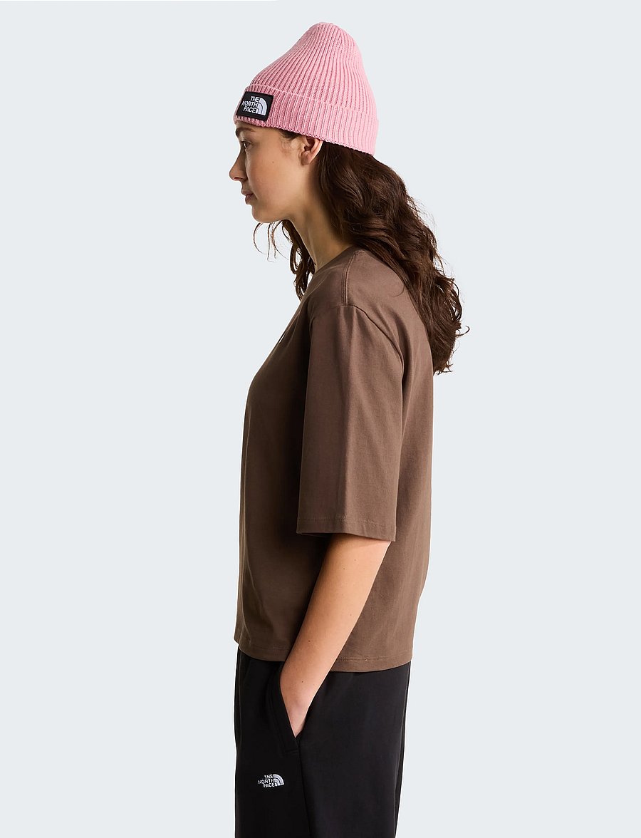 The North Face - W TNF ESSENTIAL SIMPLE DOME BOXY RLX SS - oberteile & t-shirts - smokey brown - 4