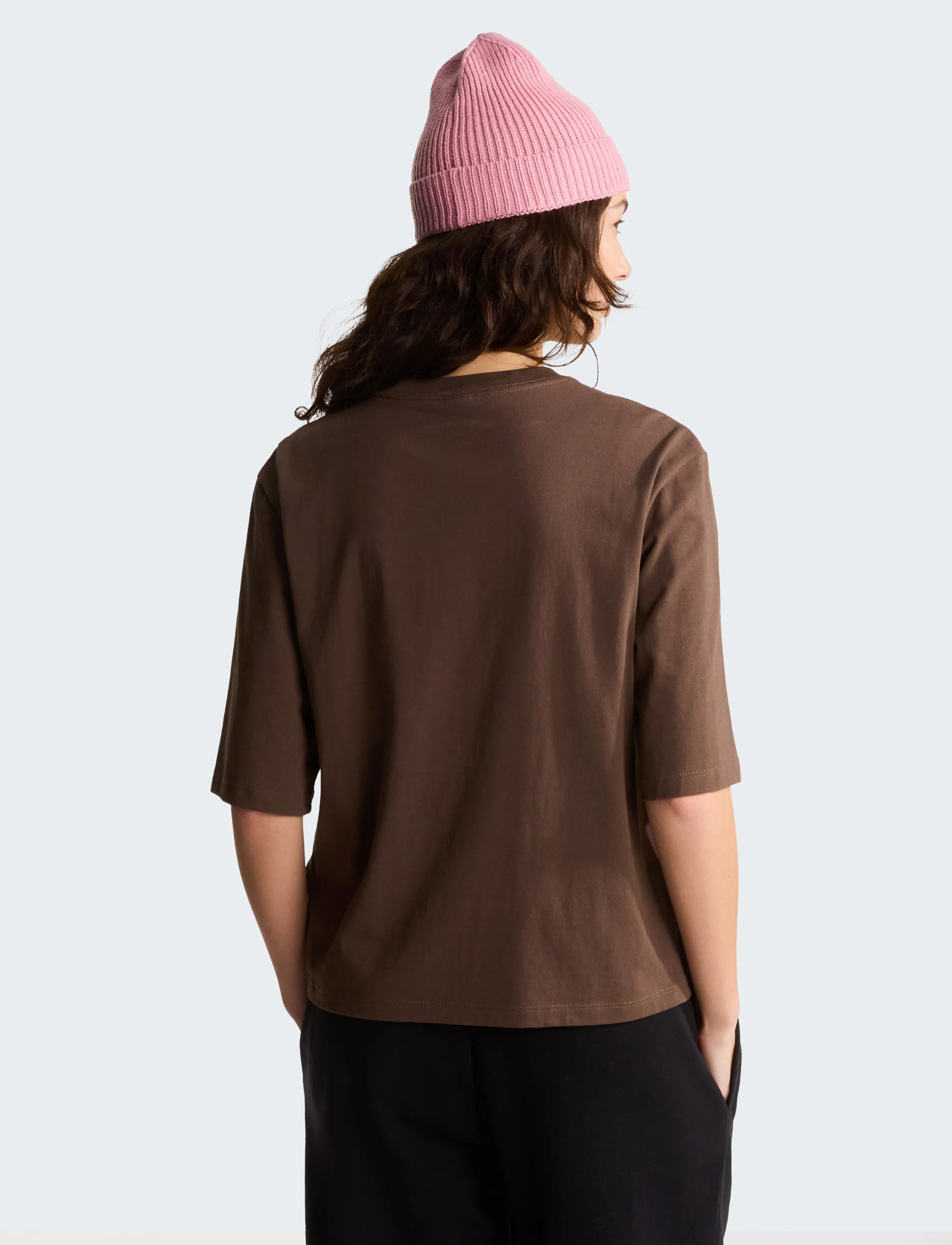 The North Face - W TNF ESSENTIAL SIMPLE DOME BOXY RLX SS - oberteile & t-shirts - smokey brown - 5
