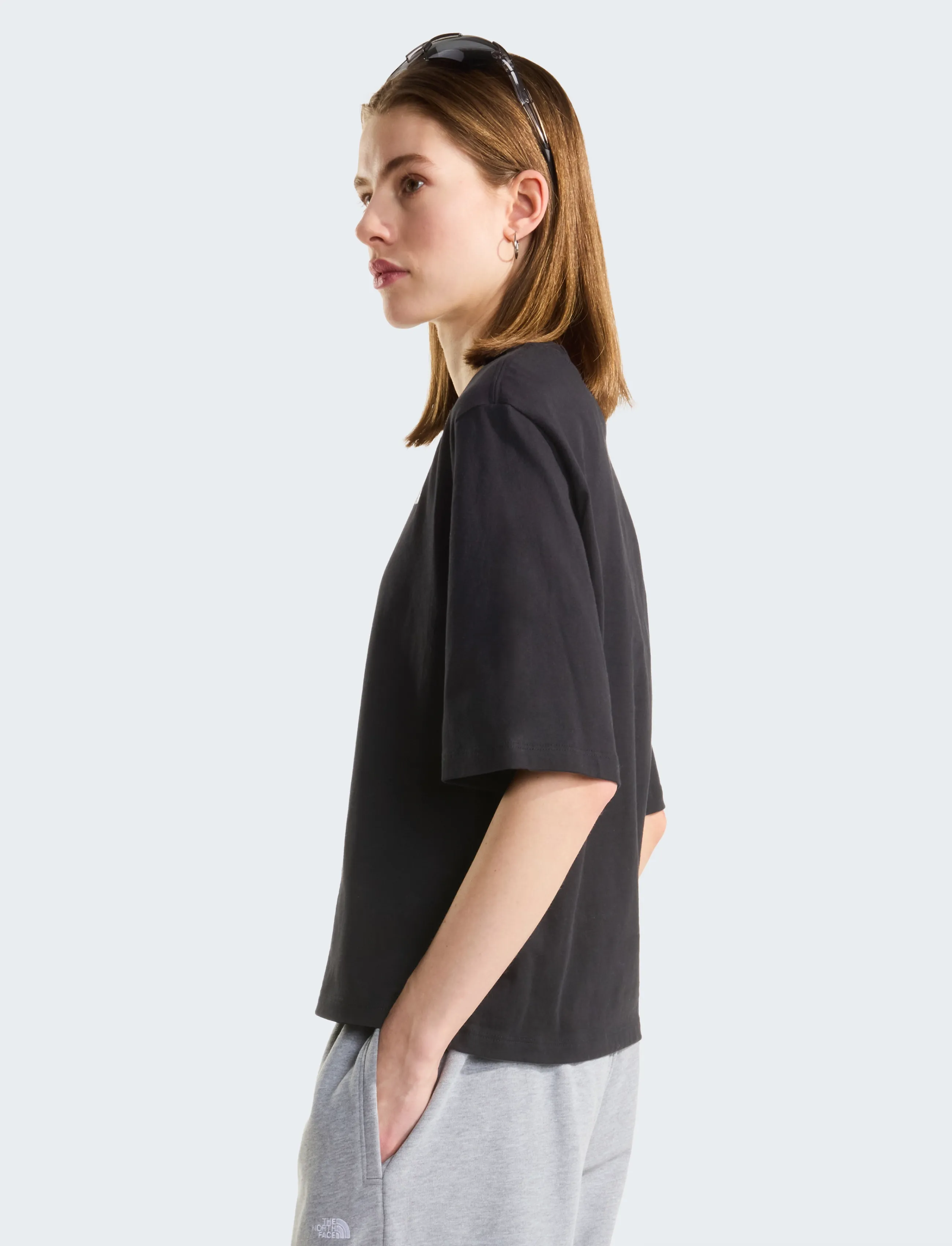 The North Face - W TNF ESSENTIAL SIMPLE DOME BOXY RLX SS - t-shirts - tnf black - 4