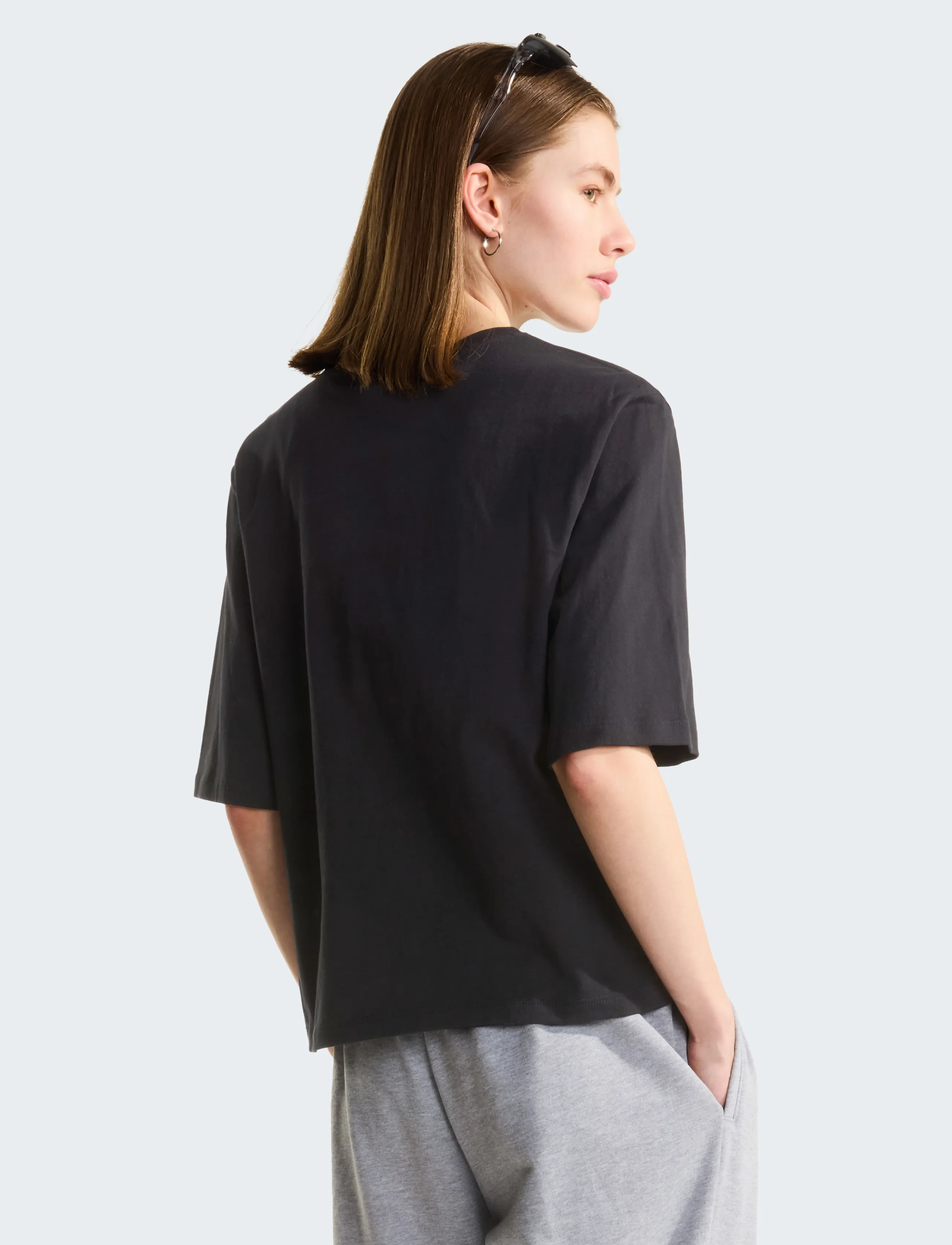 The North Face - W TNF ESSENTIAL SIMPLE DOME BOXY RLX SS - t-shirts - tnf black - 5