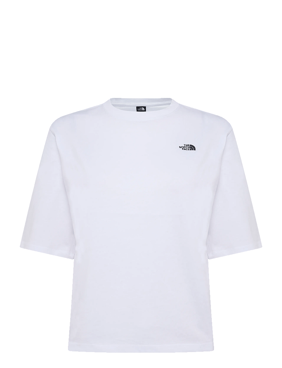 The North Face - W TNF ESSENTIAL SIMPLE DOME BOXY RLX SS - alussärgid ja t-särgid - tnf white - 1
