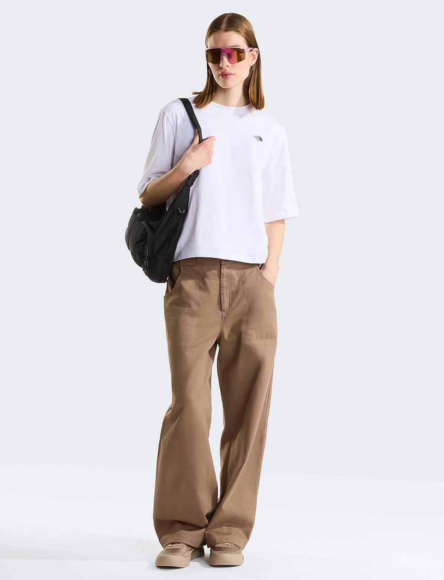 The North Face - W TNF ESSENTIAL SIMPLE DOME BOXY RLX SS - alussärgid ja t-särgid - tnf white - 3