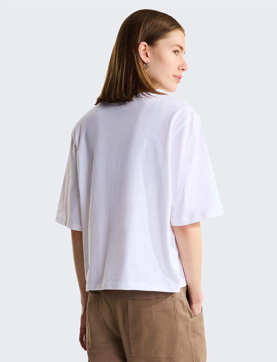The North Face - W TNF ESSENTIAL SIMPLE DOME BOXY RLX SS - alussärgid ja t-särgid - tnf white - 5