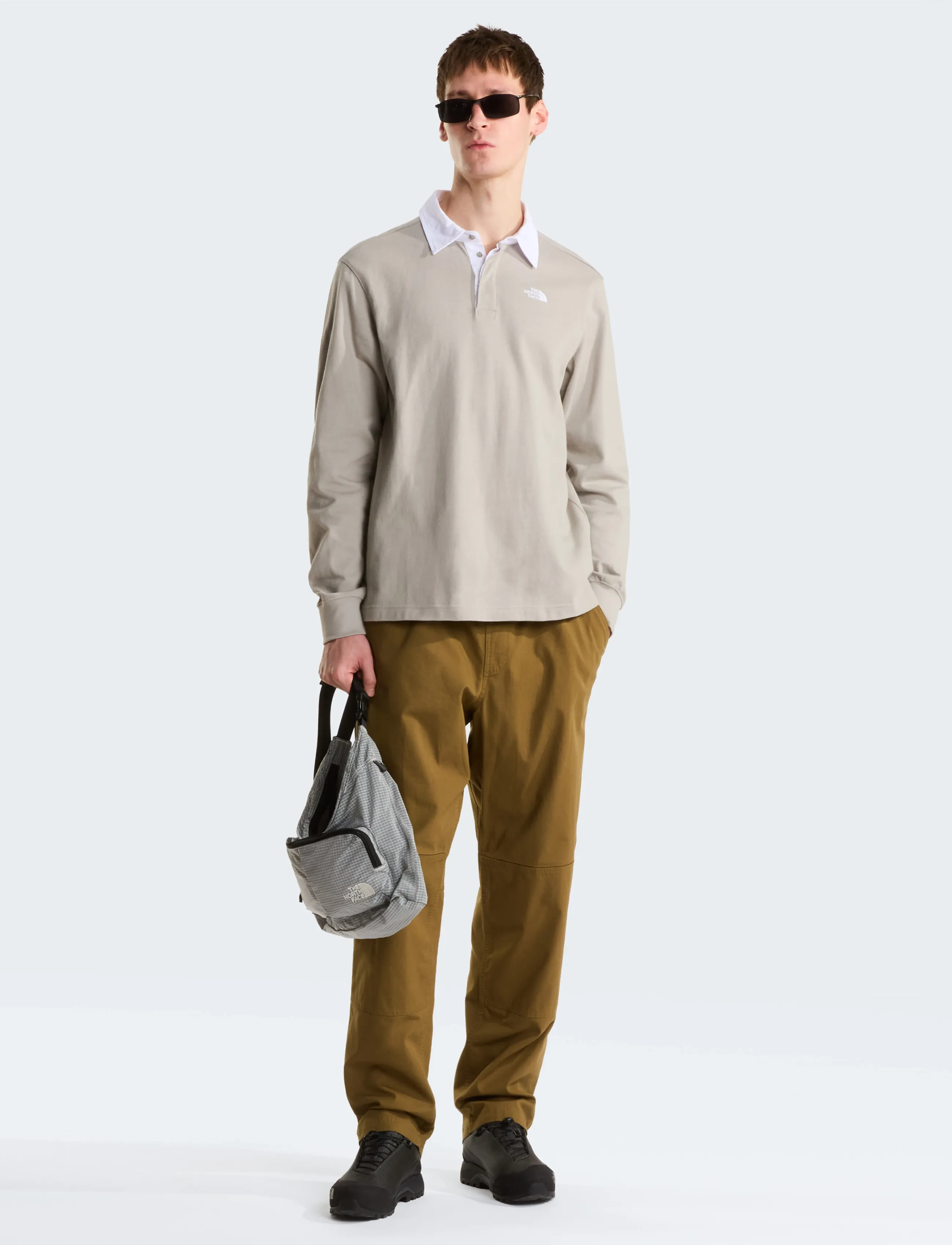 The North Face - M VISTA RUGBY LONG SLEEVE SHIRT - stone slab - 3