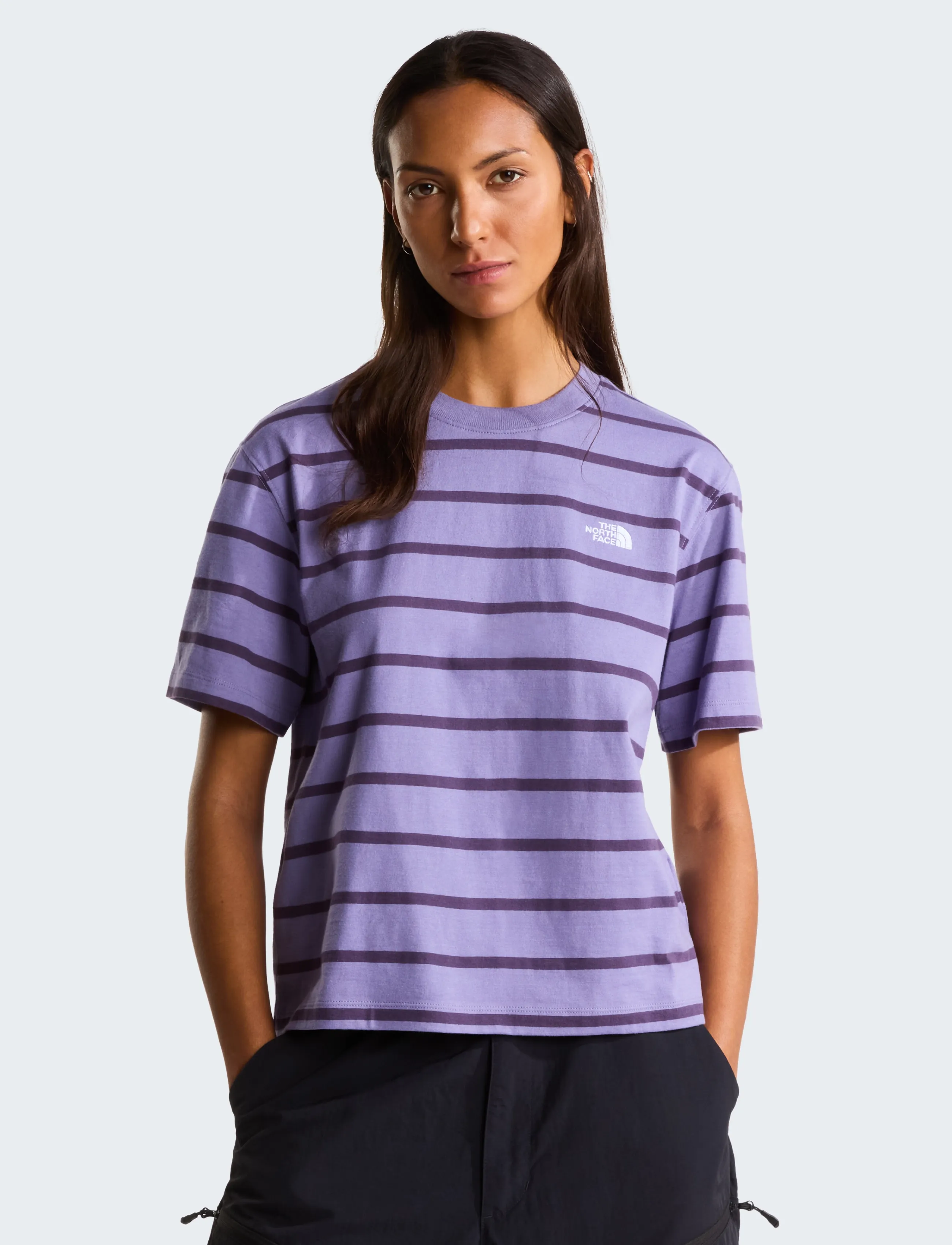 W Vista Stripe Short Sleeve Tee