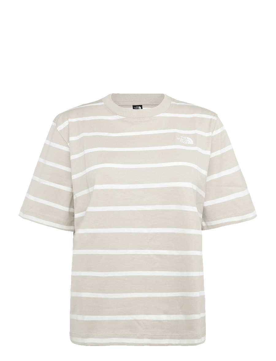 The North Face - W VISTA STRIPE SHORT SLEEVE TEE - t-shirts - timeless taupe tnf open - 1